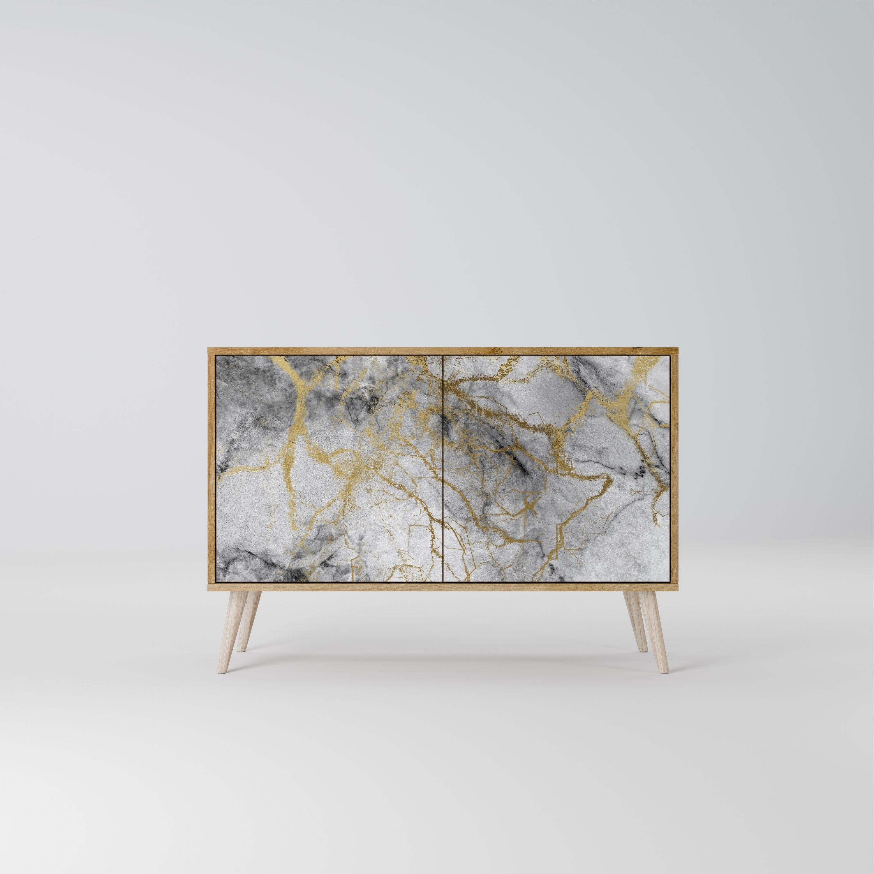 TIMELESS GLIDE 2-Door Sideboard in Oak Effect