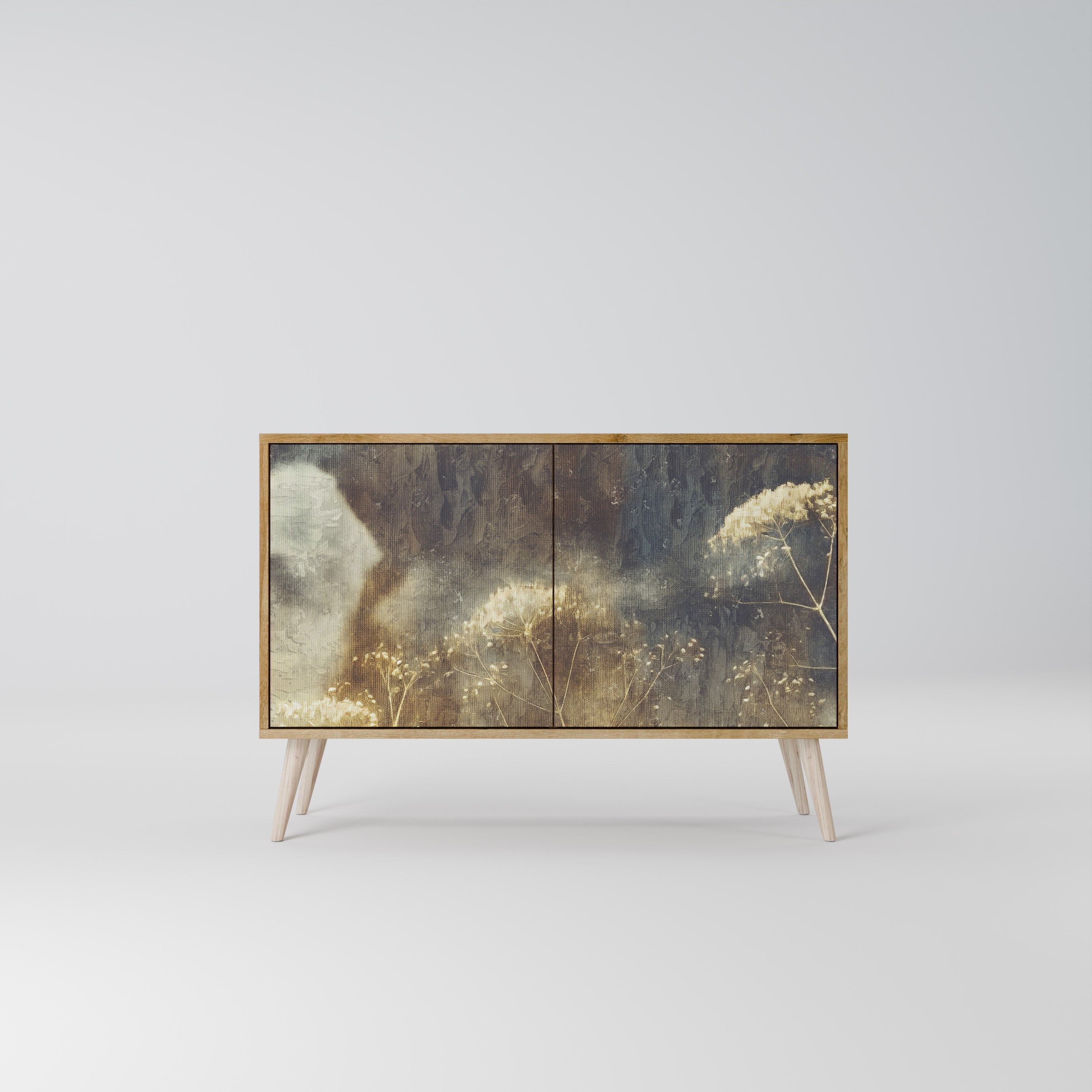 GENTLE POWER 2-Door Sideboard in Oak Effect