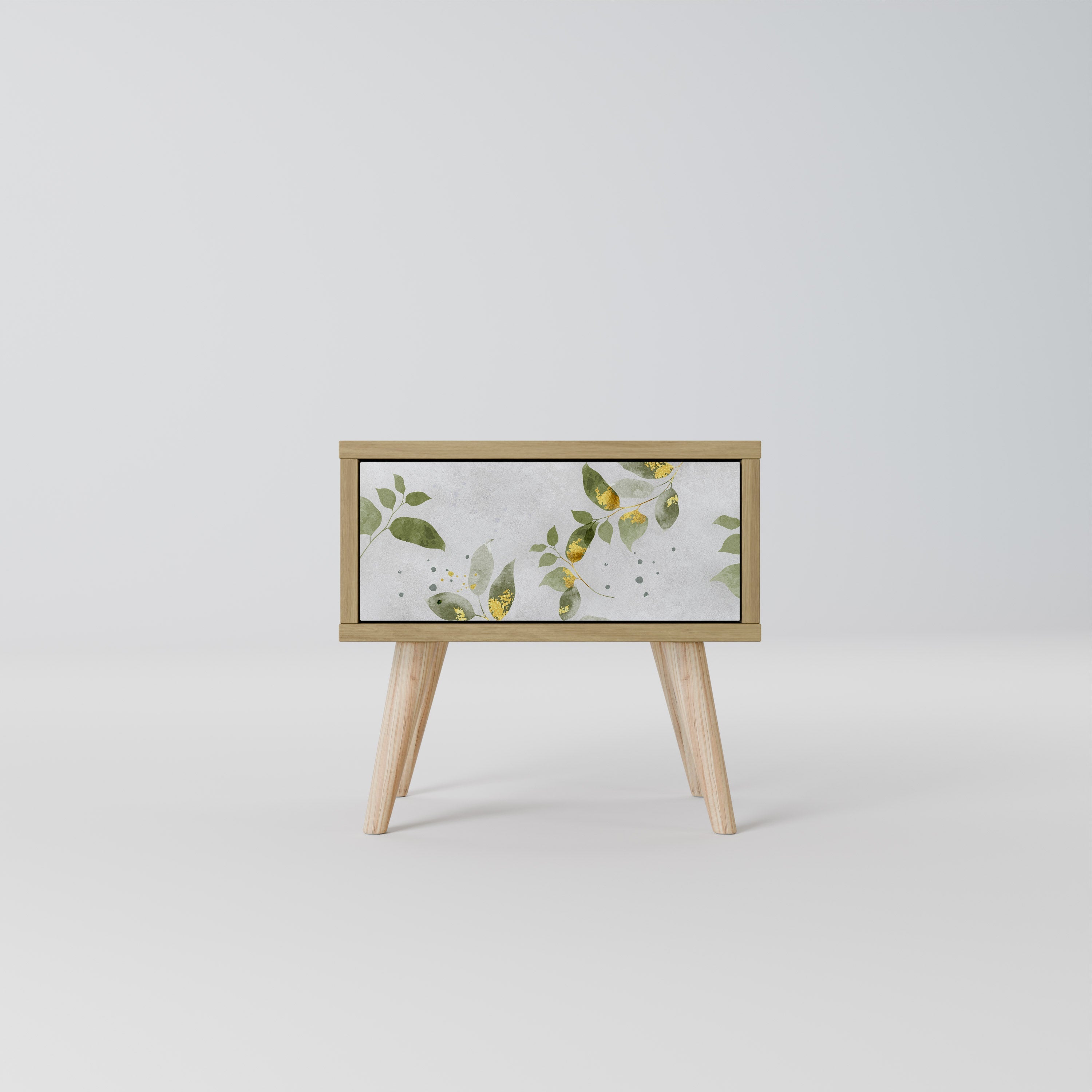 Κομοδίνο ELEGANT BOTANICS σε απόχρωση δρυός