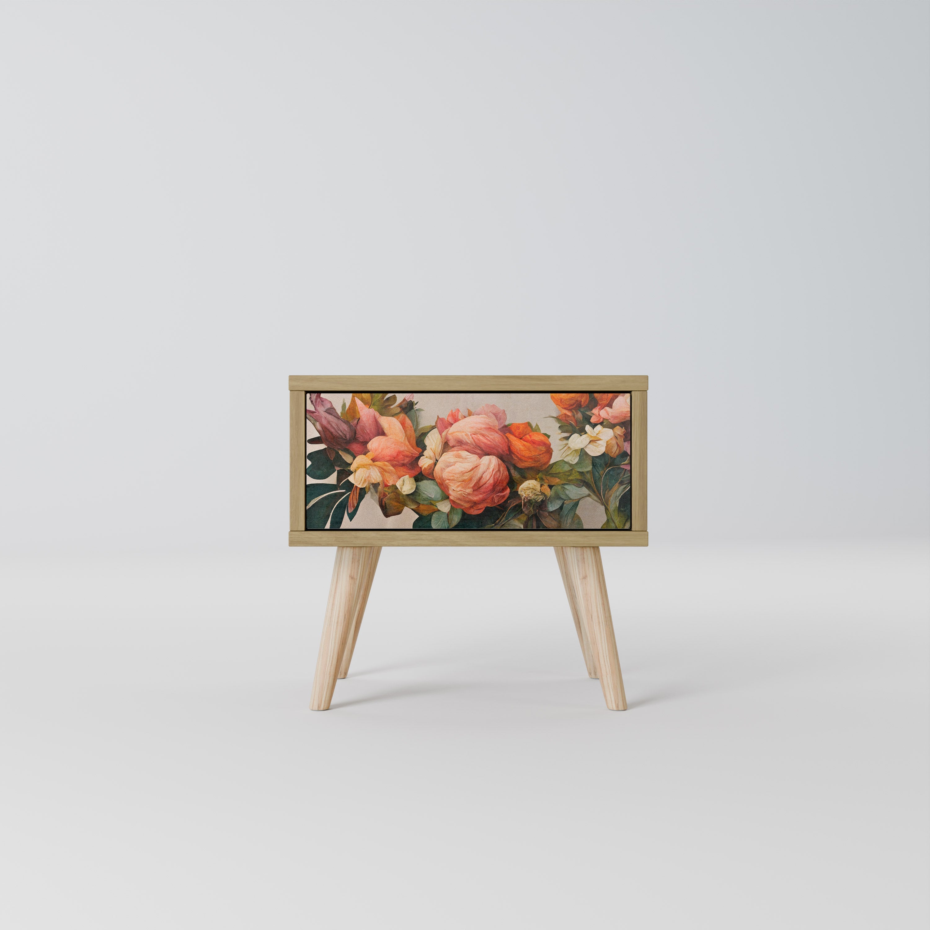 STYLISH BEAUTY Nightstand in Oak Effect