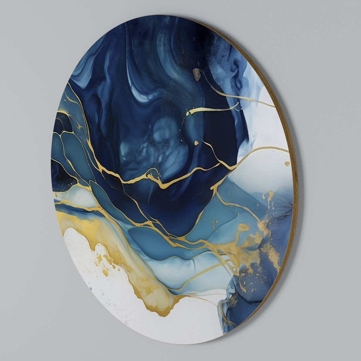 Round Wall Art – AZURE ALPENGLOW