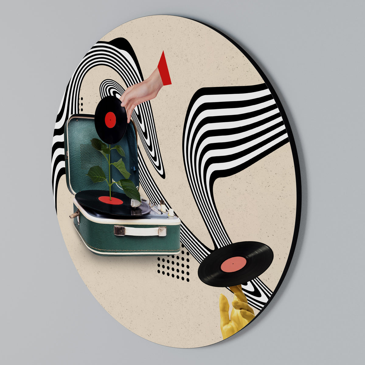 VINYL VARIATION Στρογγυλός πίνακας ζωγραφικής