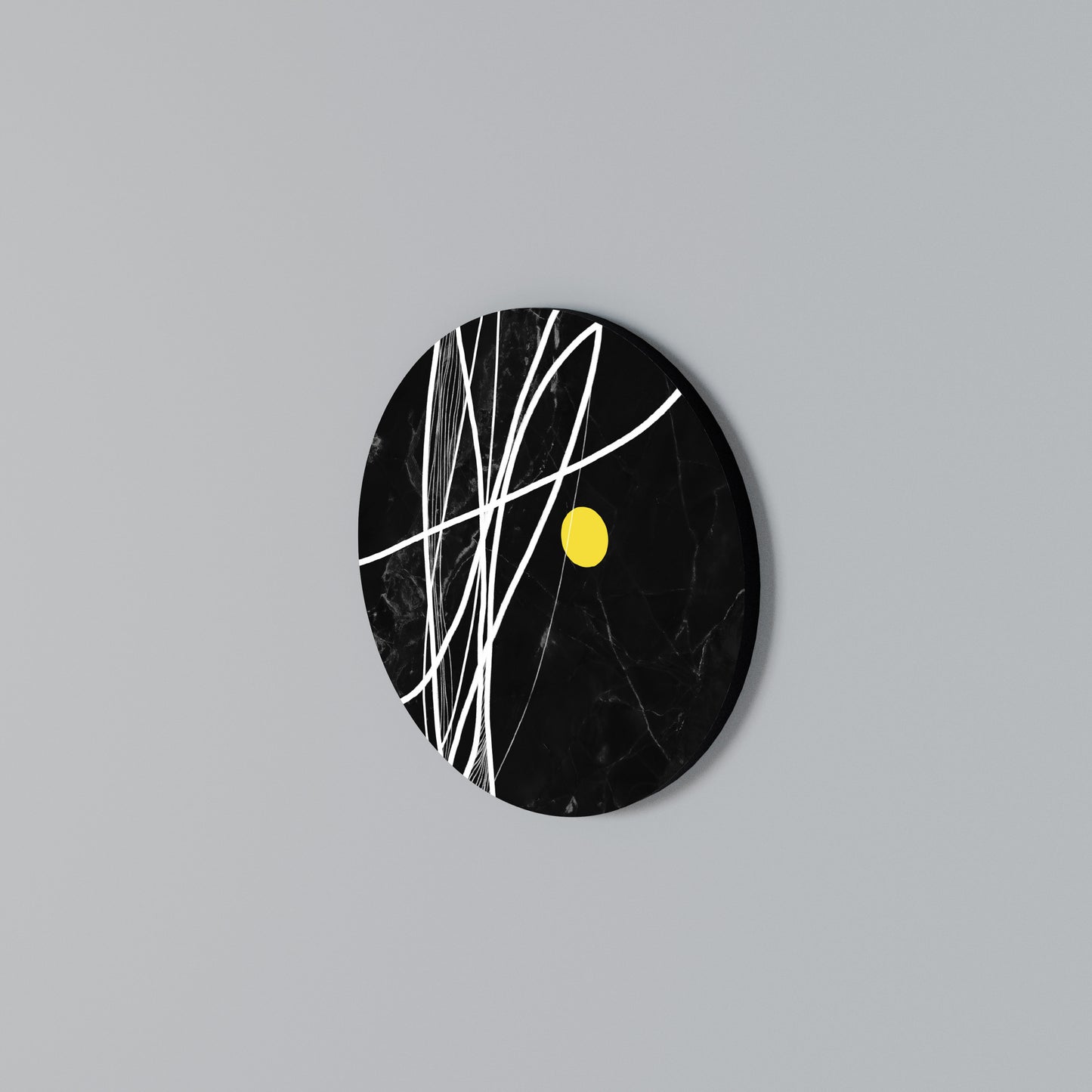 LIGHT IN THE DARK Round Wall Art
