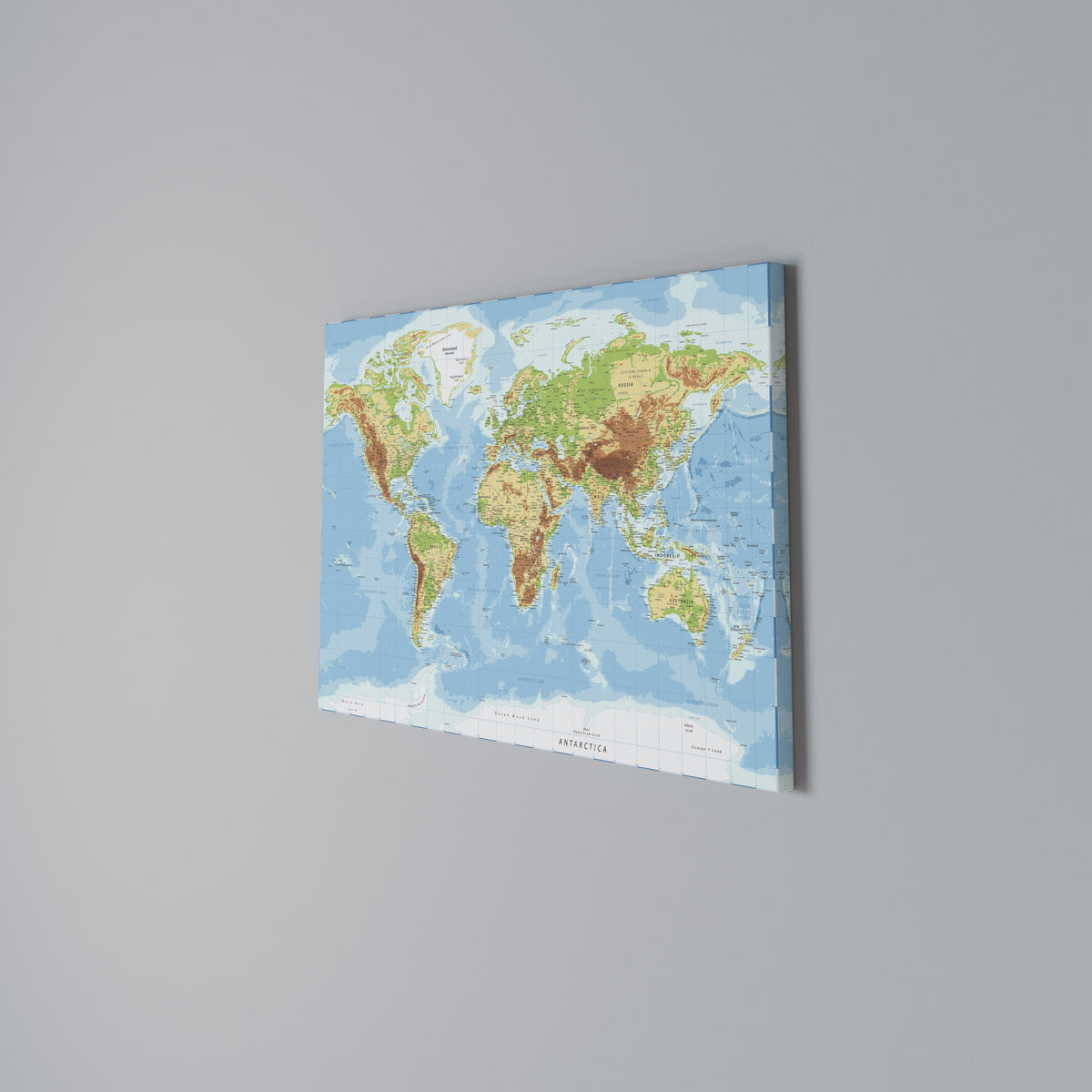 MAP OF DIVERSITY Horizontal Canvas Print