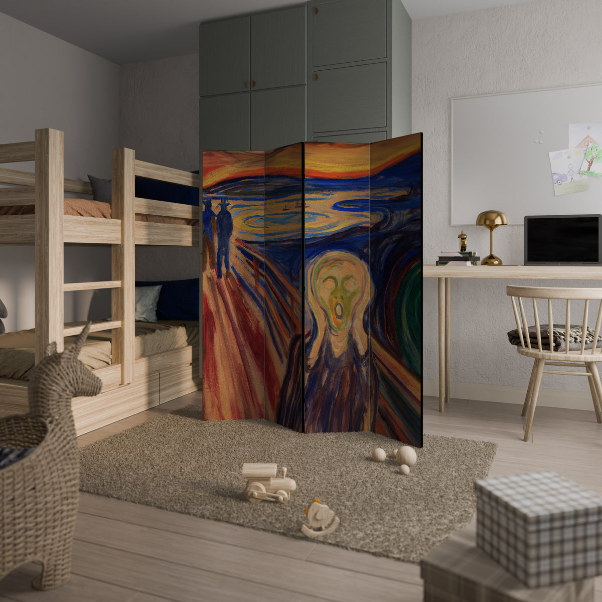 THE SCREAM Παραβάν με 4 πάνελ