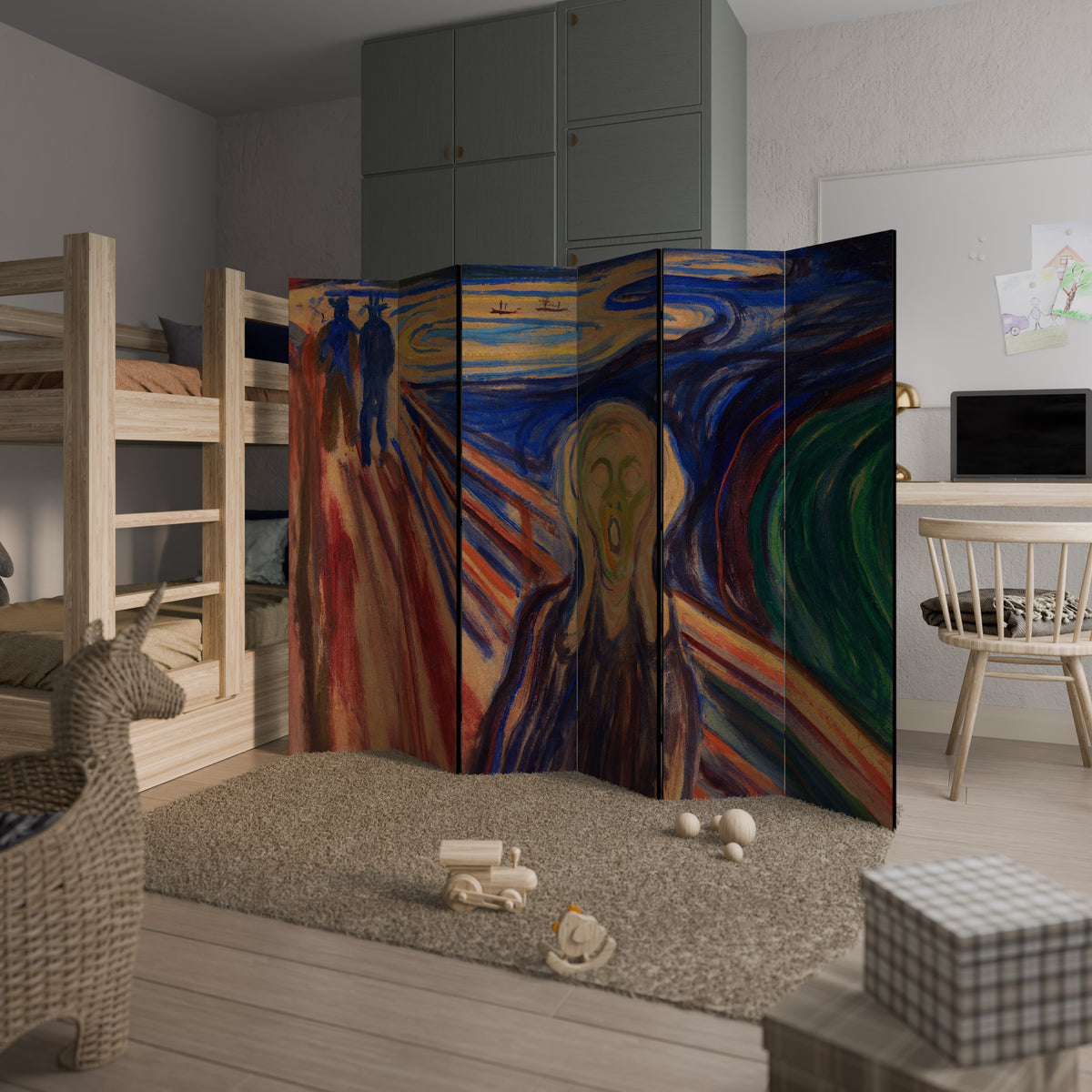 THE SCREAM Παραβάν με 6 πάνελ