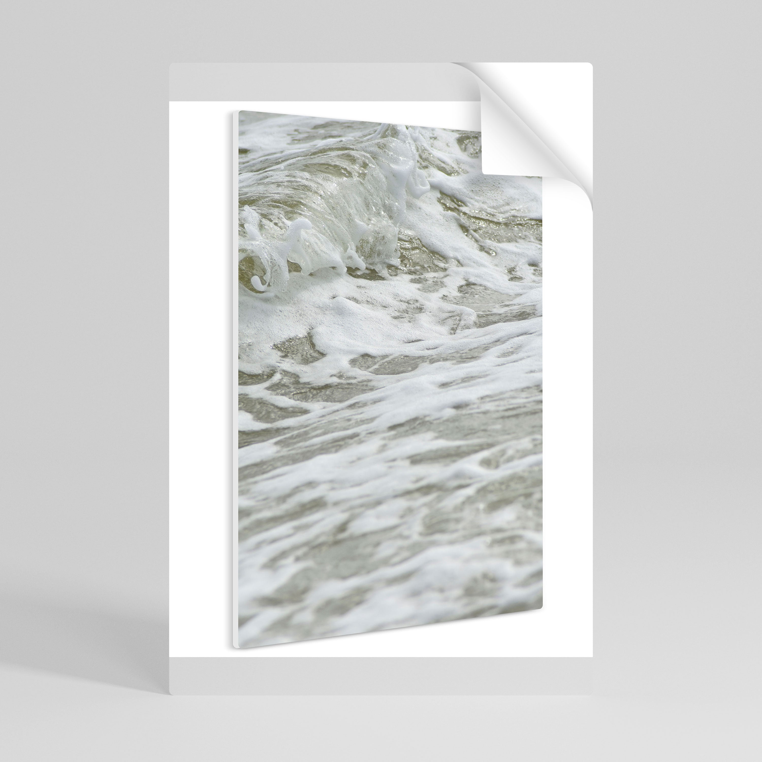 FOAMING ELEGANCE Peel and Stick Vertical Poster