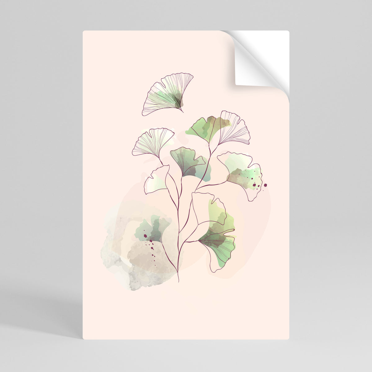 FOLIAGE REVERIE Peel and Stick Vertical Poster