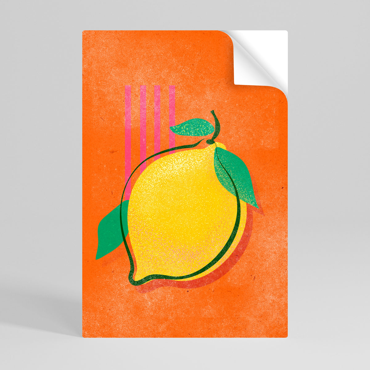 LUSCIOUS LEMON Peel and Stick Vertical Poster