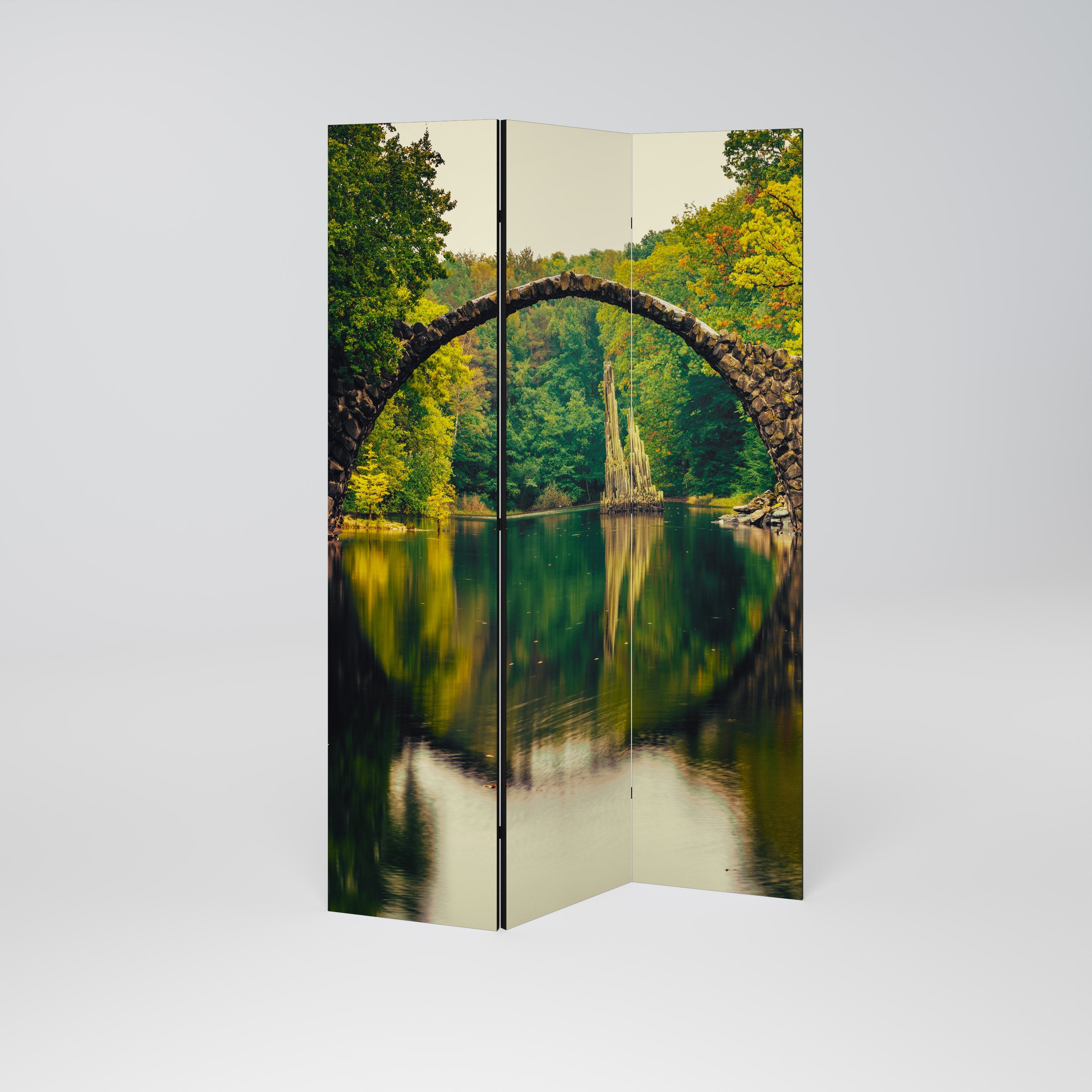 SERENE REFLECTIONS REALM Decorative 3-Panel Room Divider