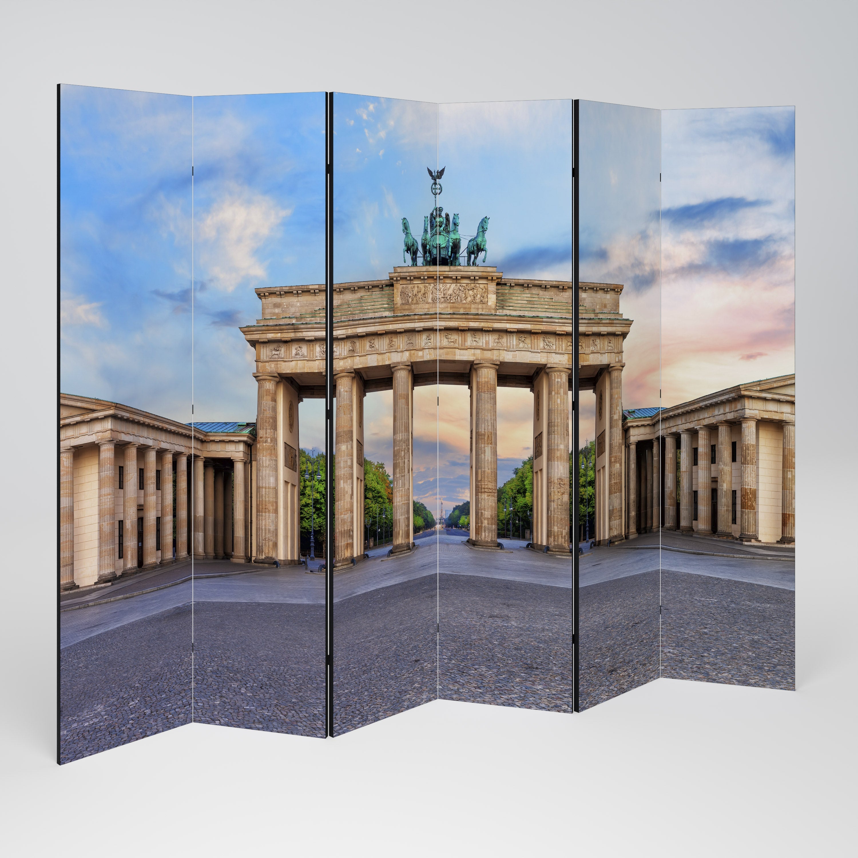 PILLARS OF MEMORY Decorative 6-Panel Room Divider