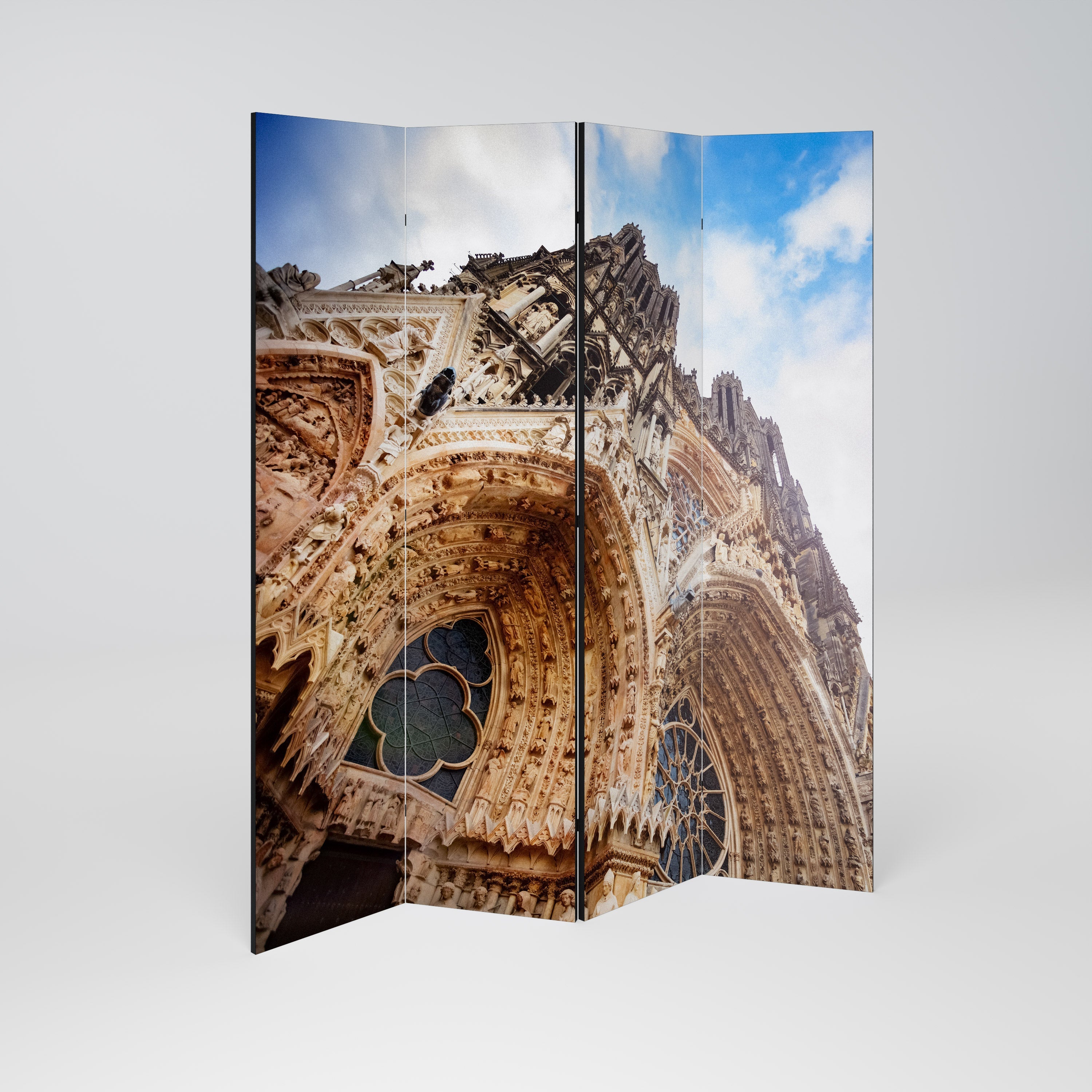 MYSTICAL ANGLES REVEALED Decorative 4-Panel Room Divider