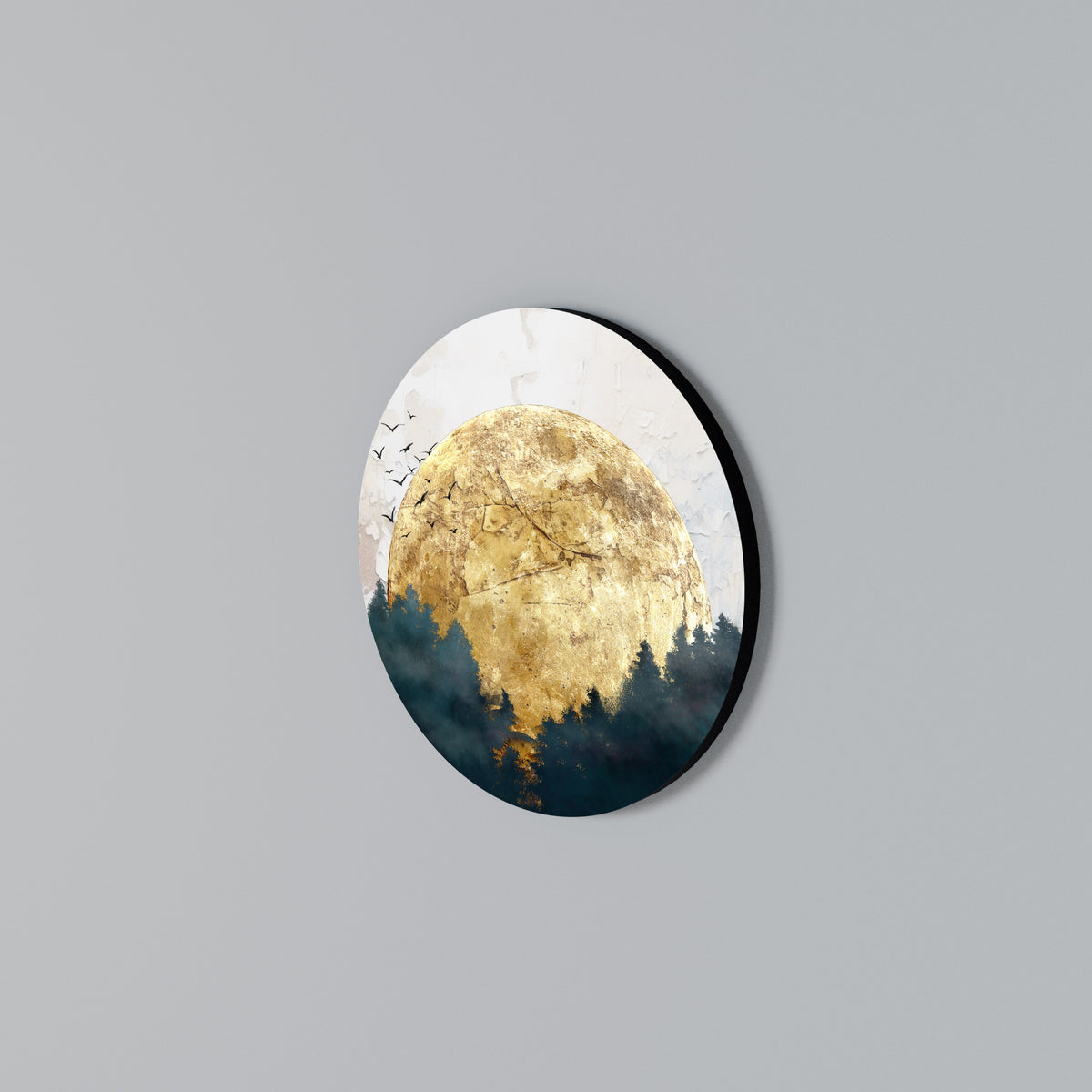 RISING MOON Στρογγυλός πίνακας ζωγραφικής