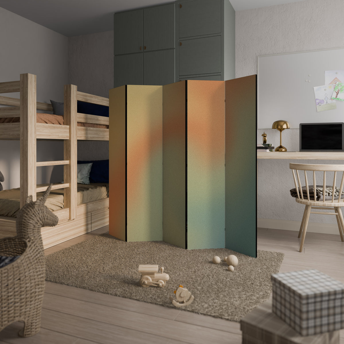 MIRAGE MELODIES 5-Panel Room Divider