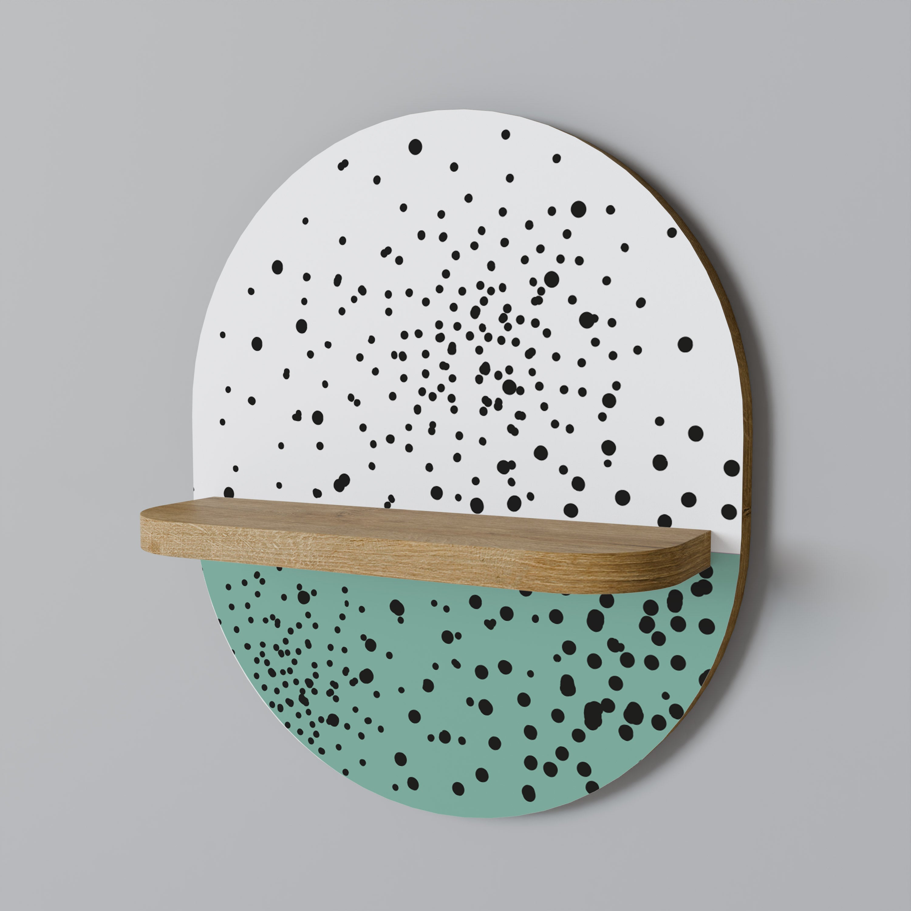 Οβάλ Ράφι DOTTED DELIGHTS σε Στυλ Δρυός