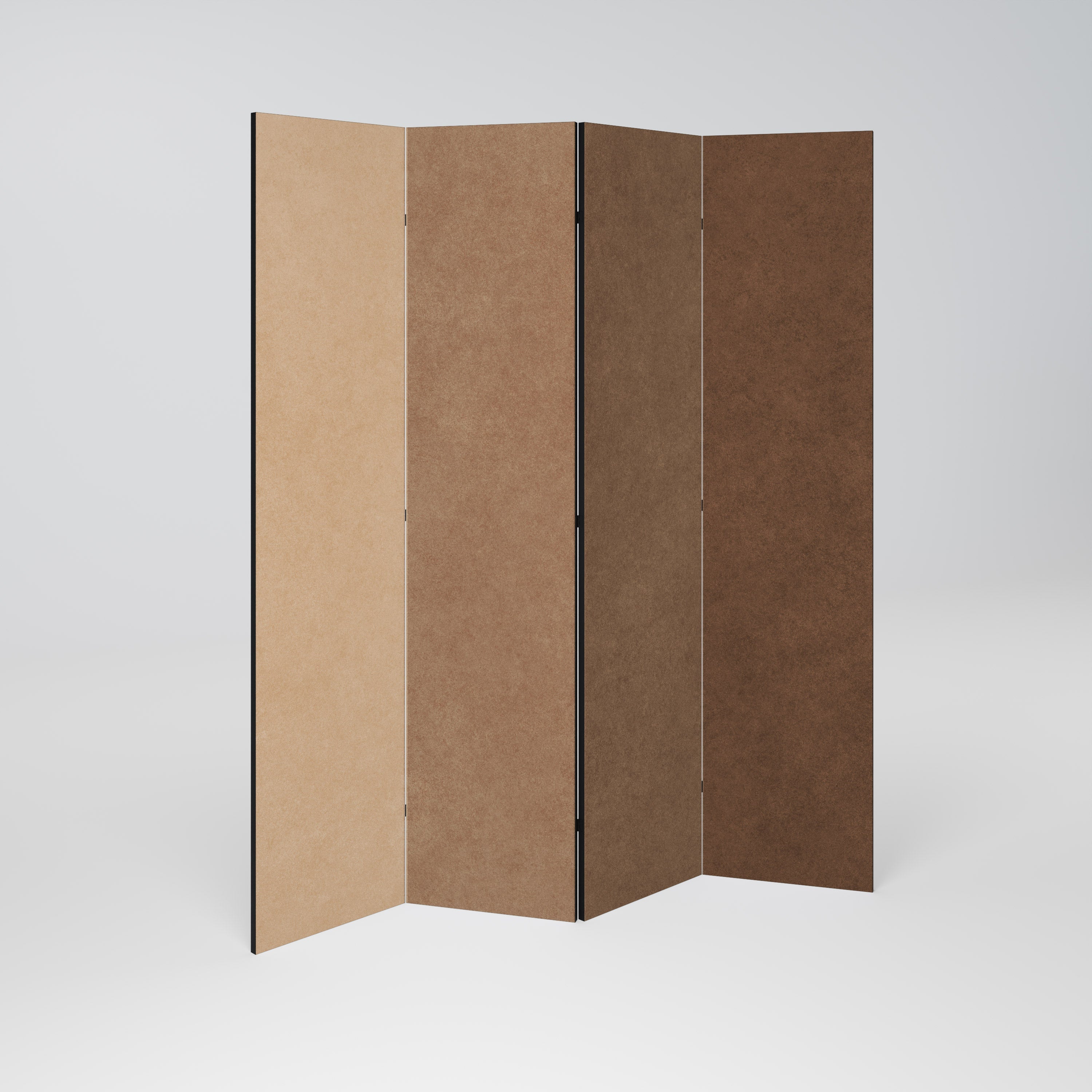 BROWNING IN THE DEEP Decorative 4-Panel Room Divider