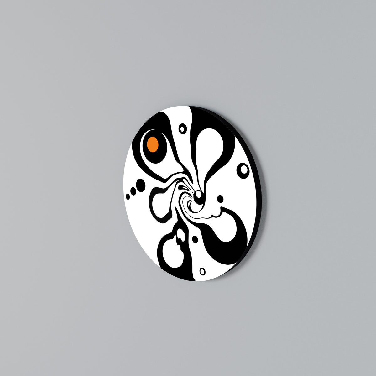 SWIRLING NATURE Round Wall Art