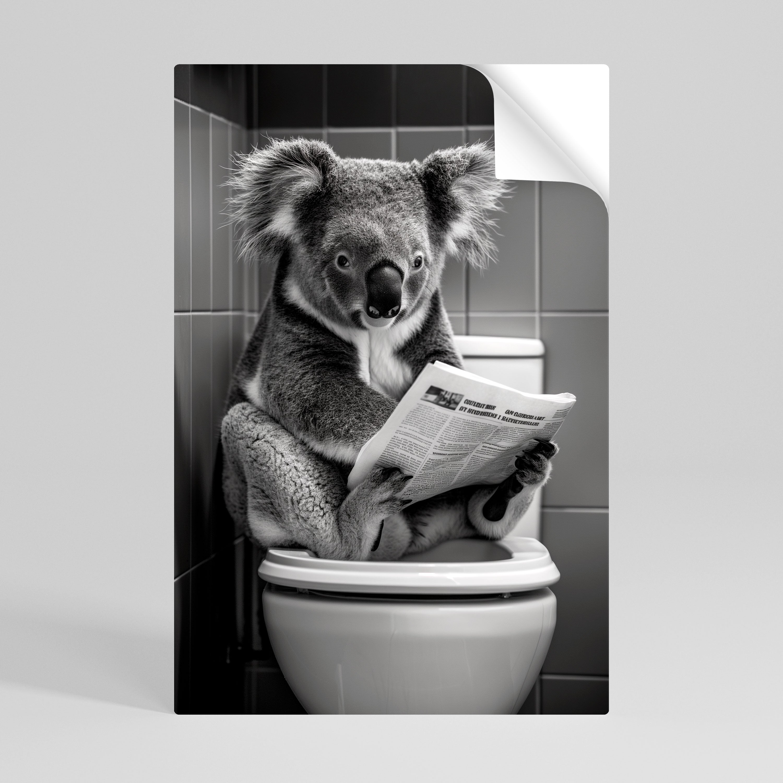 TOILET TIME TALES Αφίσα με κόλλα και κολλήματα κάθετης γραμμής