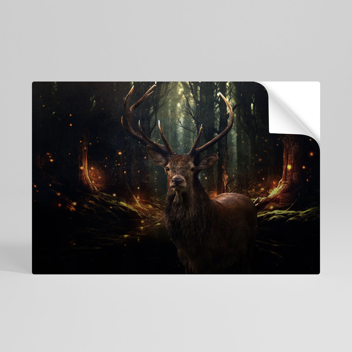 ENCHANTED FOREST GUARDIAN Peel and Stick Horizontal Poster
