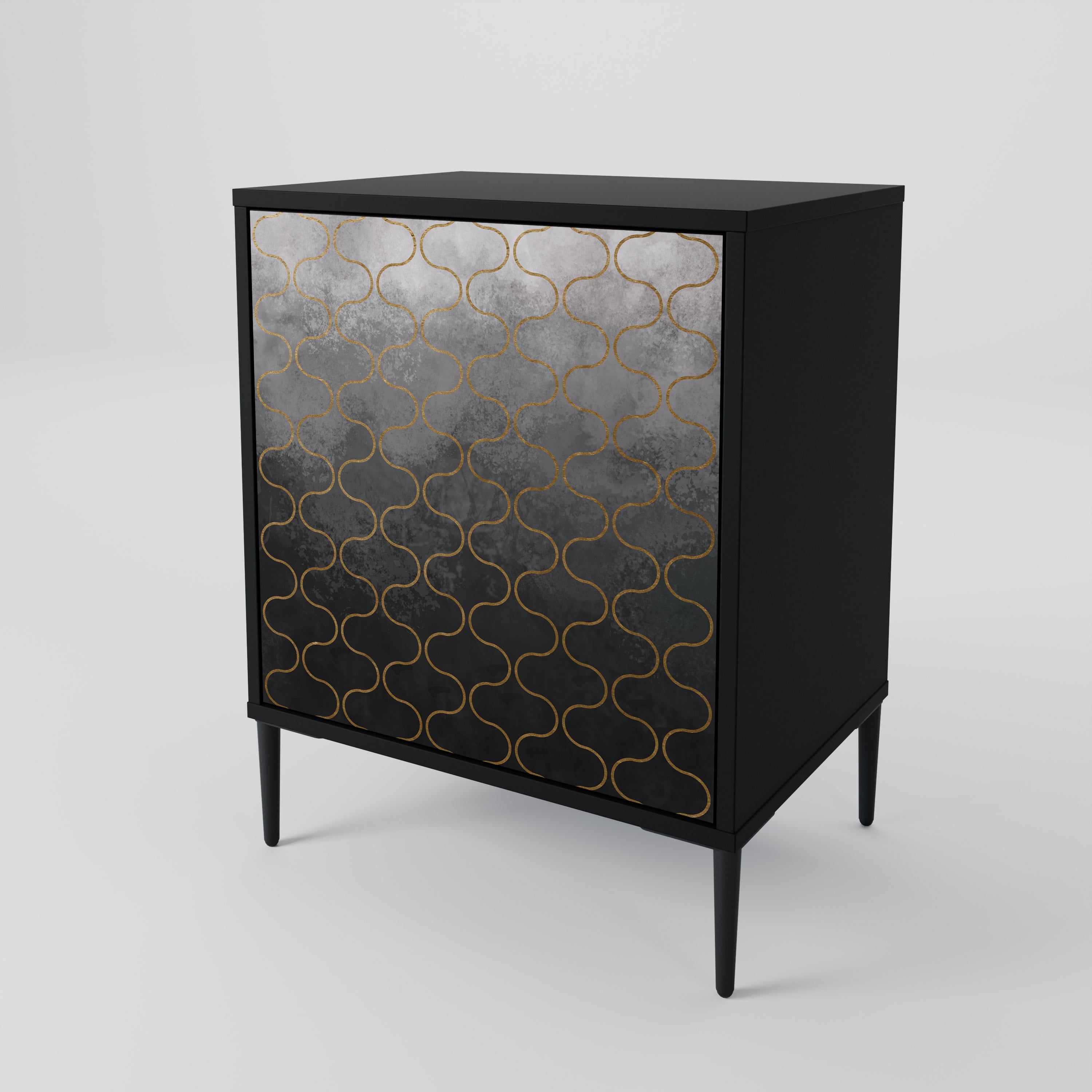 TESSELATED GRAYISH 1-Door Sideboard