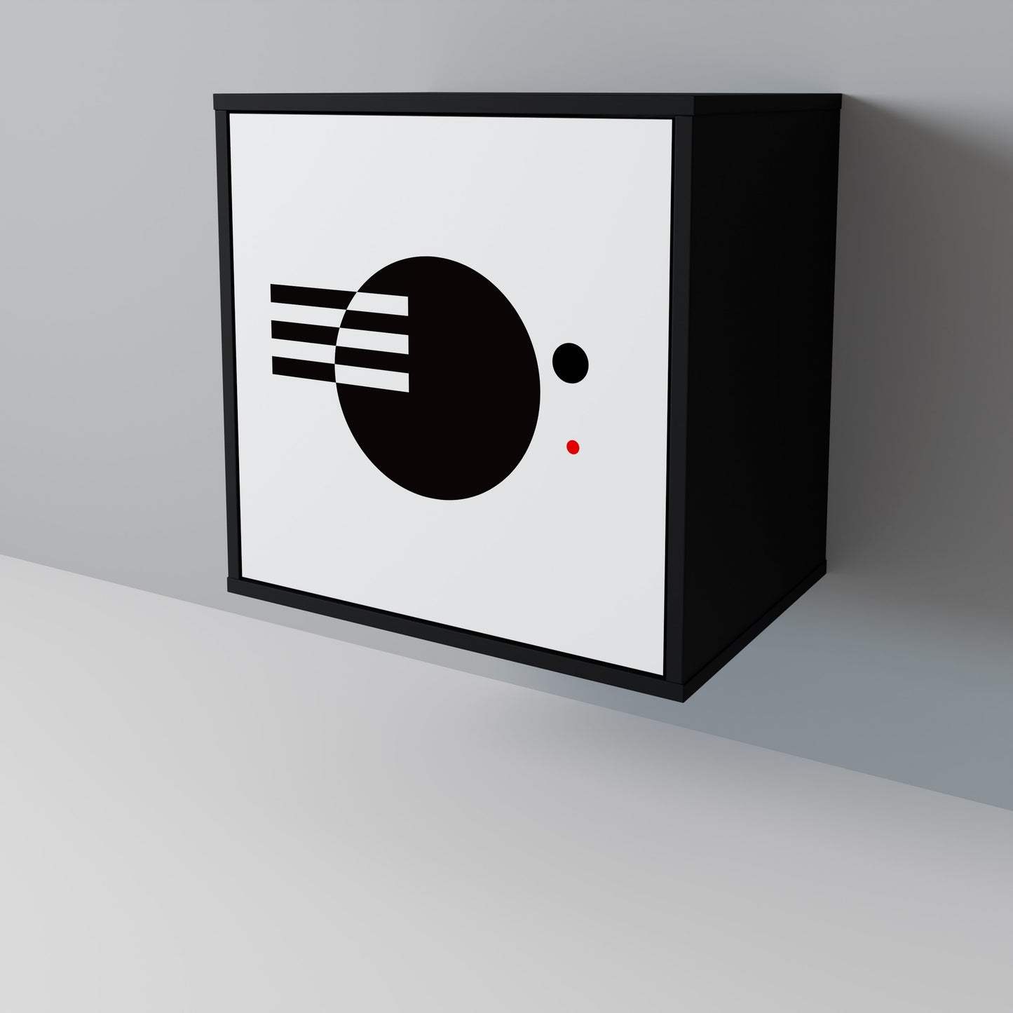 BLACK AND WHITE COMBINATION Μπουφές 1-θύρας
