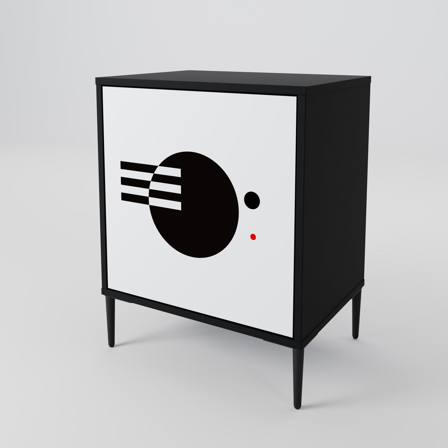 BLACK AND WHITE COMBINATION Μπουφές 1-θύρας