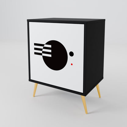 BLACK AND WHITE COMBINATION Μπουφές 1-θύρας