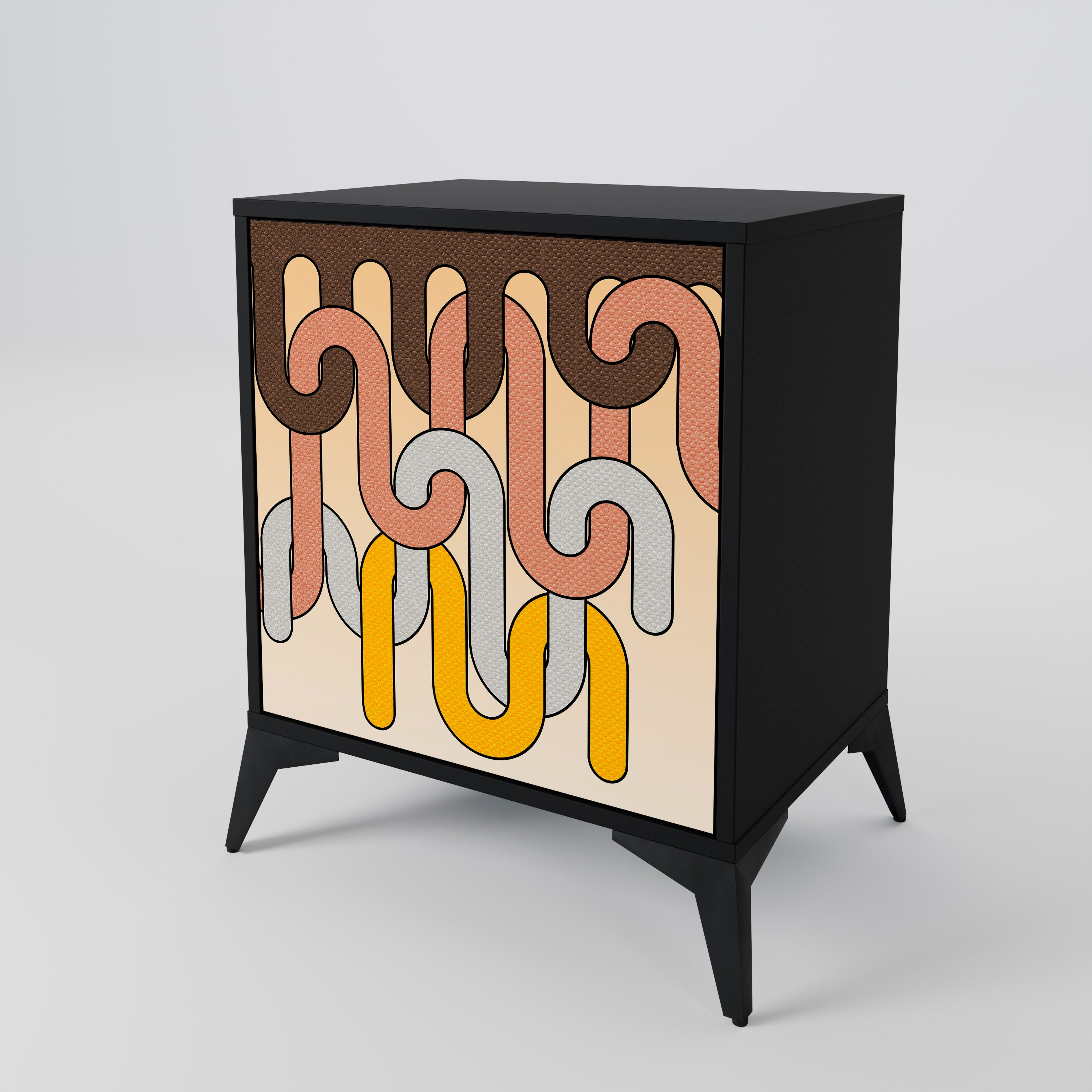 COLORFUL STRINGS 1-Door Sideboard