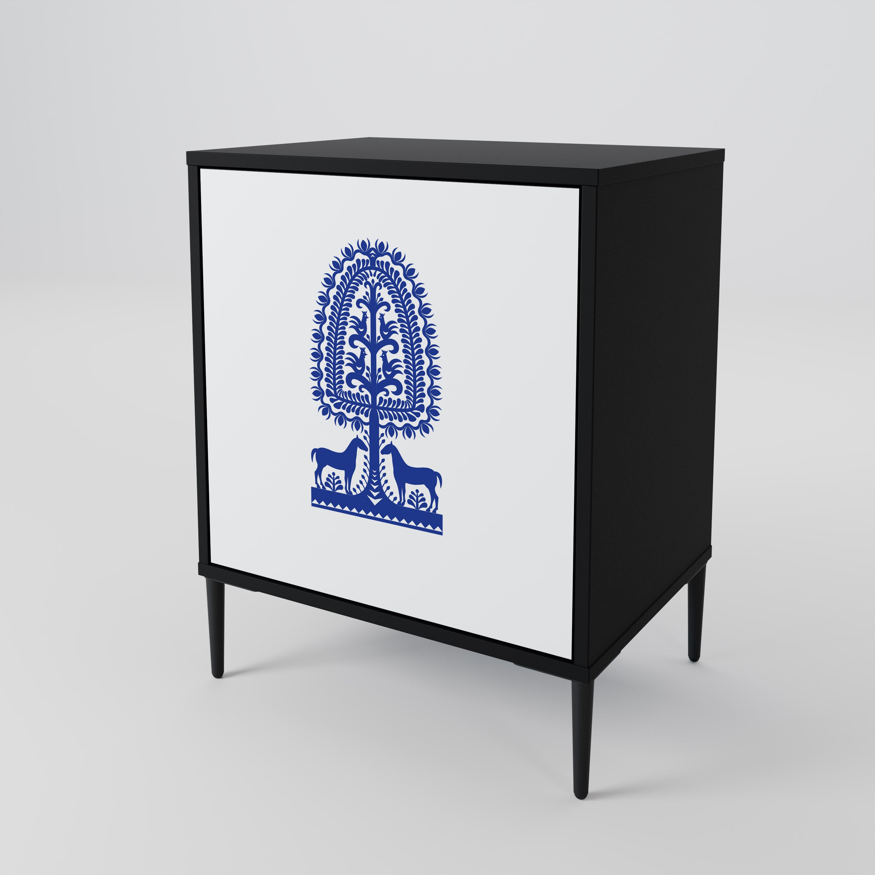 POLISH FOLK ART 1-Door Sideboard