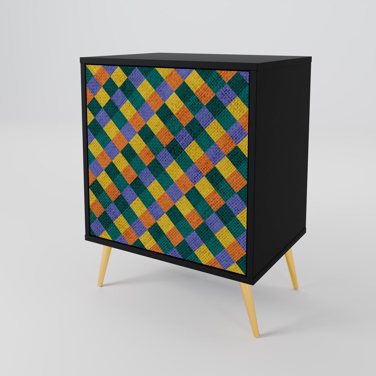 PAINTED SQUARES MIX Μπουφές 1-θύρας
