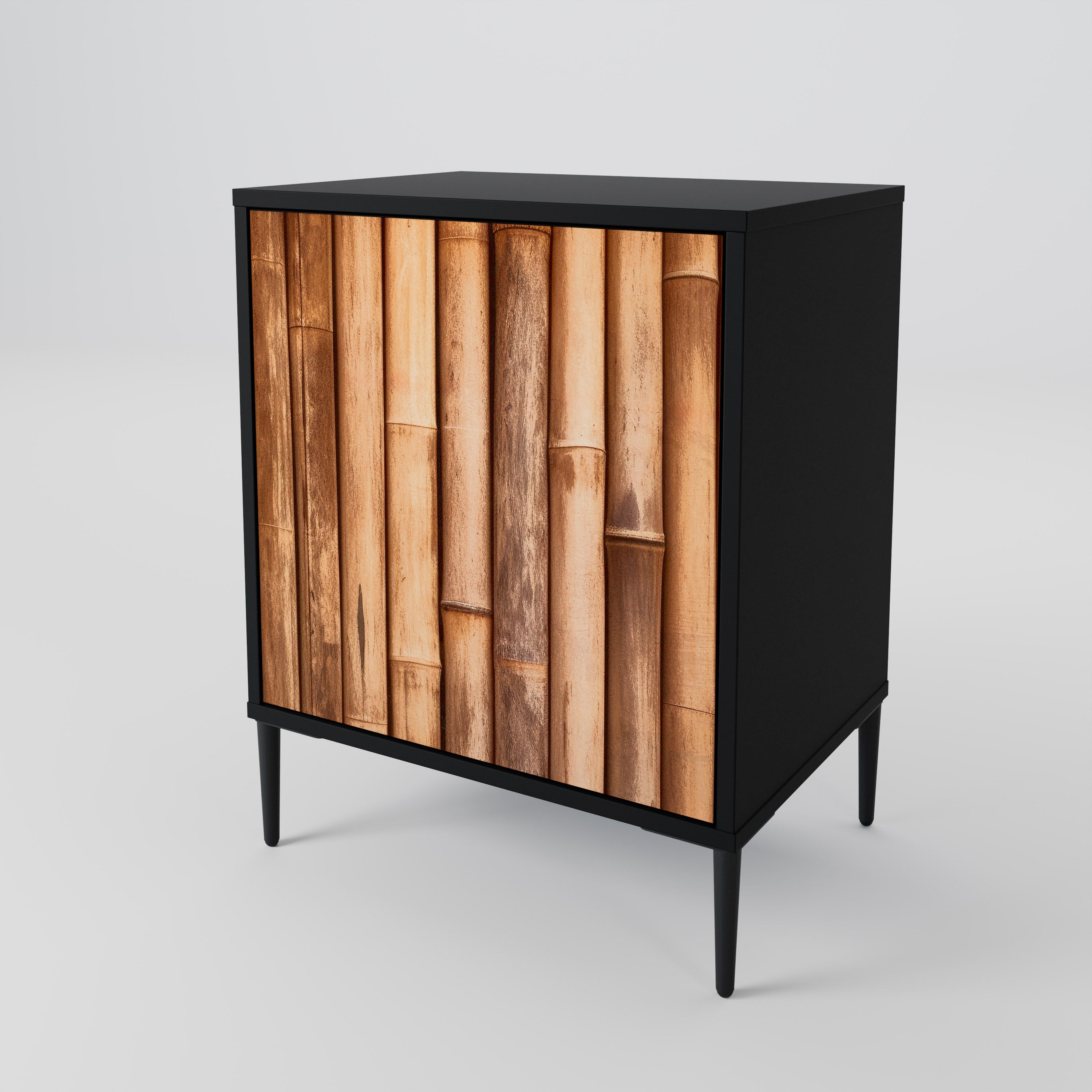 NATURAL WOOD 1-Door Sideboard