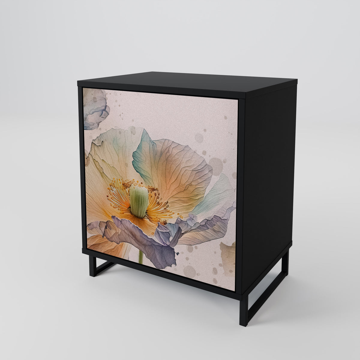SOFTEN POPPY 1-Door Sideboard