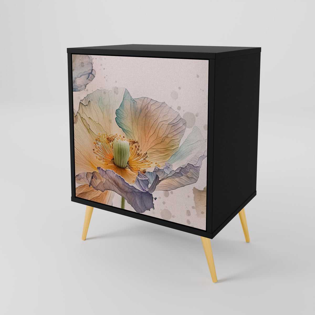SOFTEN POPPY 1-Door Sideboard