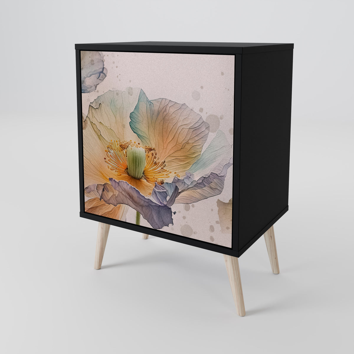 SOFTEN POPPY 1-Door Sideboard