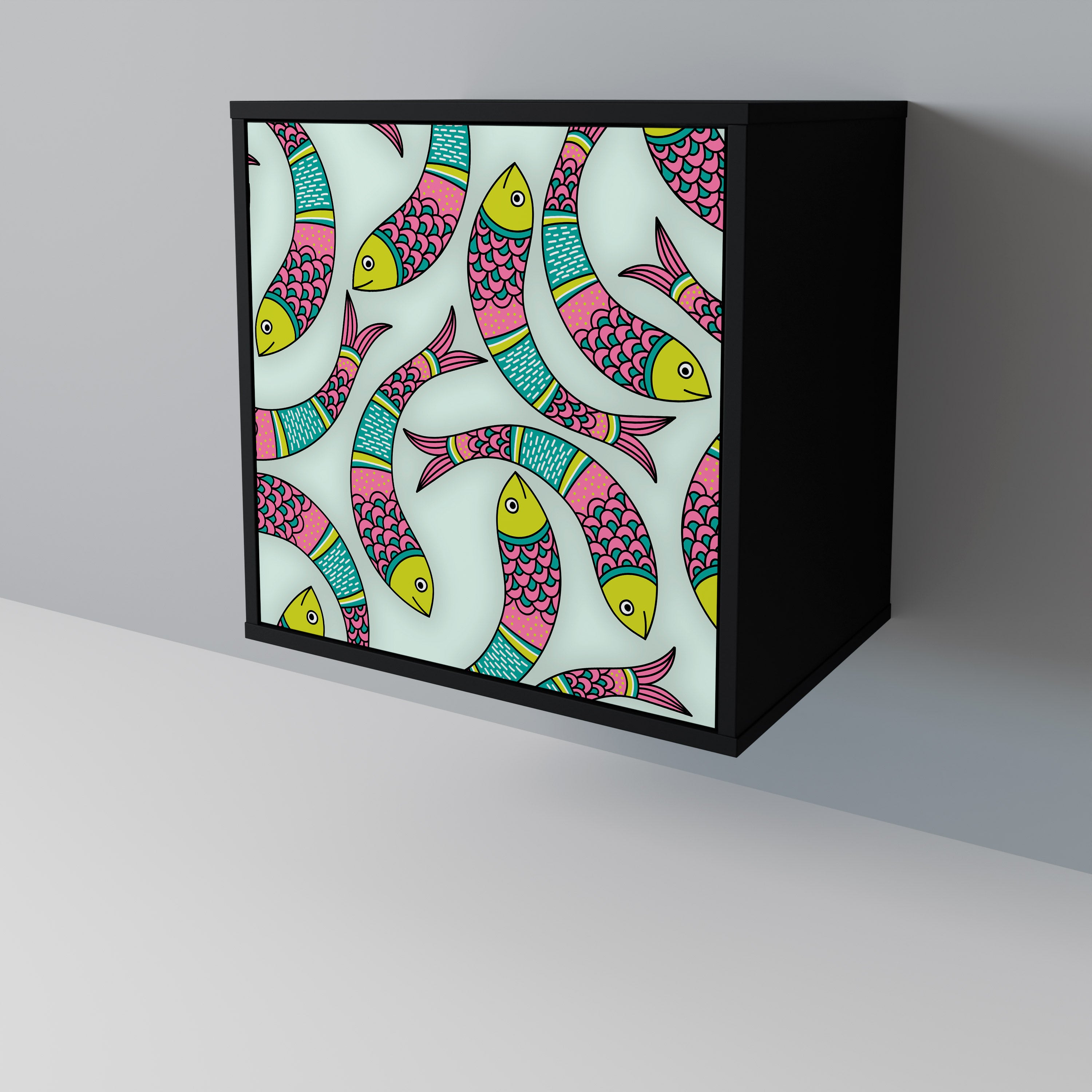 INDIAN FISH 1-Door Sideboard