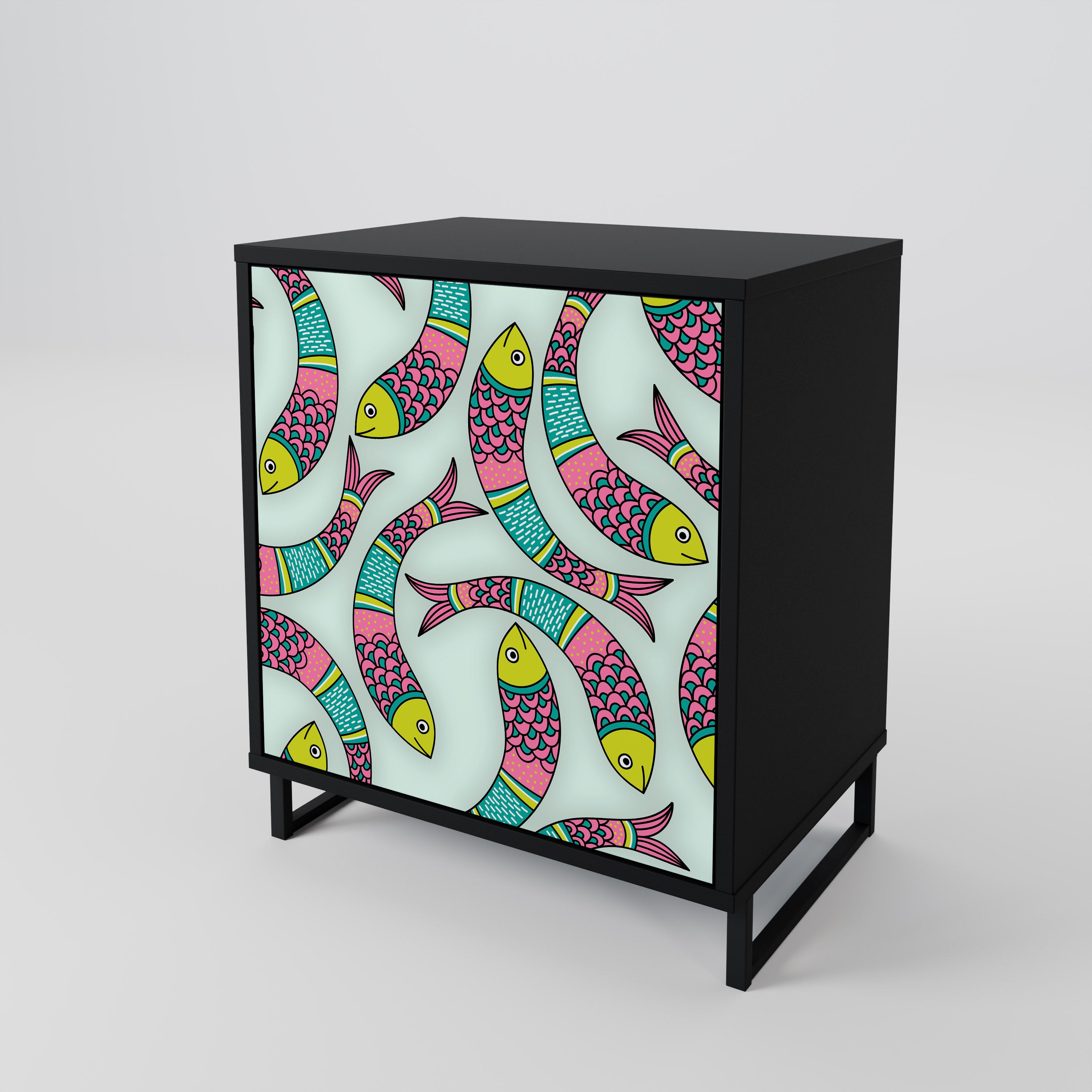INDIAN FISH 1-Door Sideboard