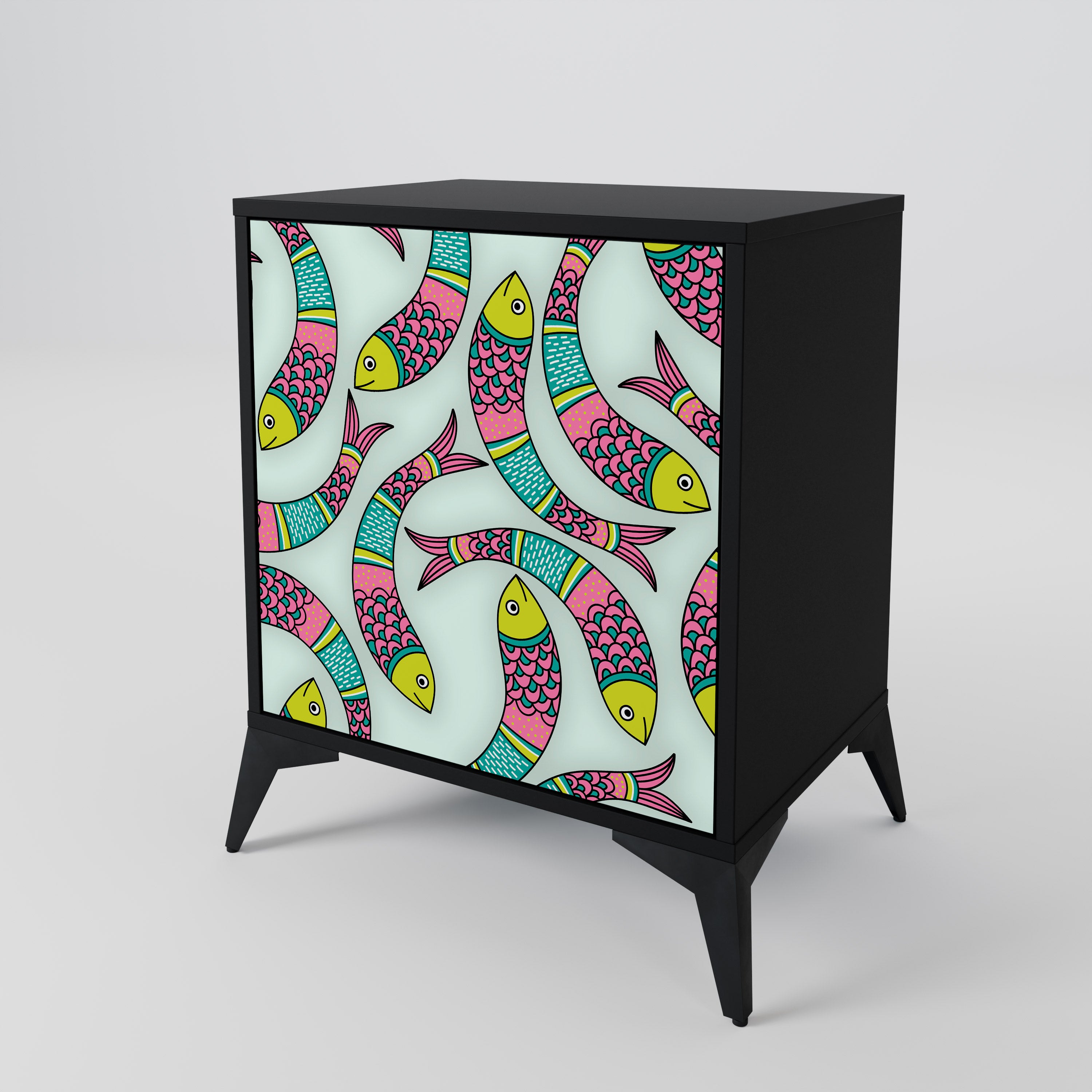 INDIAN FISH 1-Door Sideboard