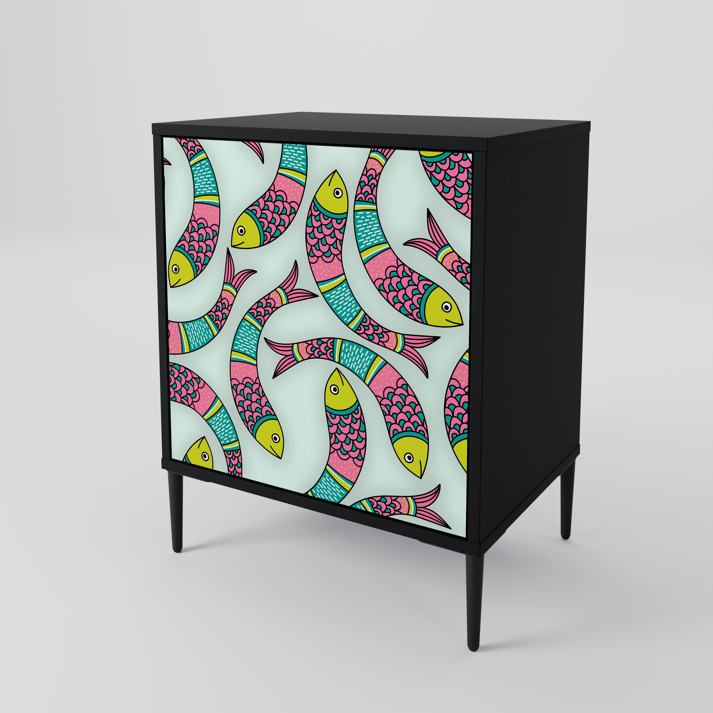 INDIAN FISH 1-Door Sideboard