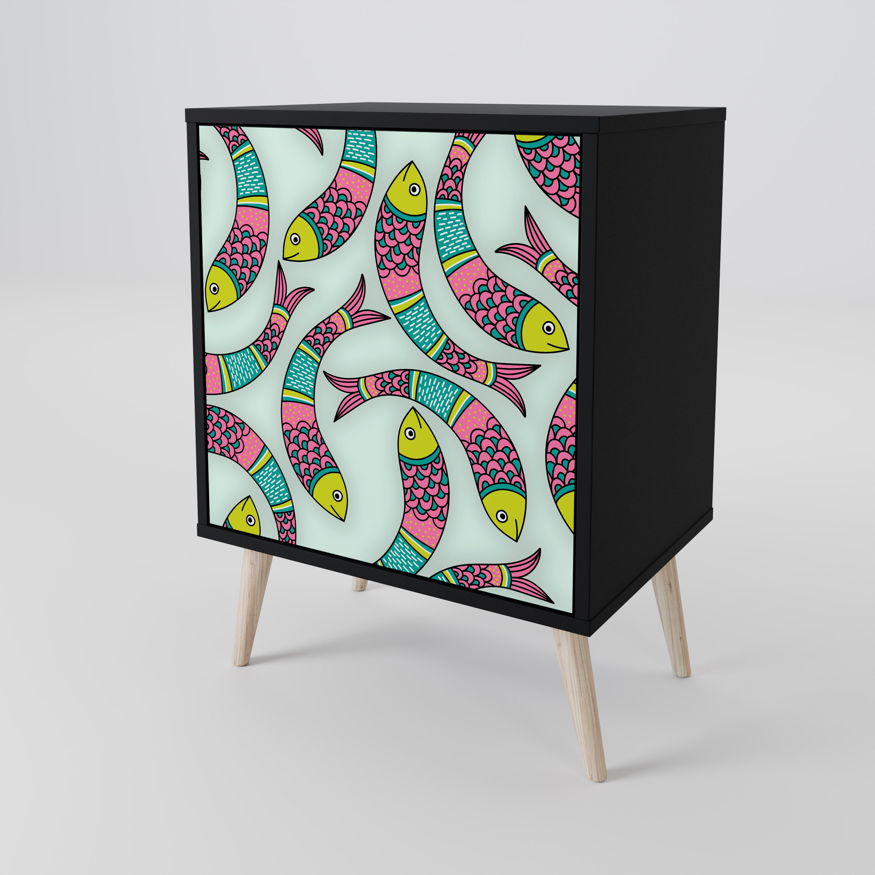 INDIAN FISH 1-Door Sideboard