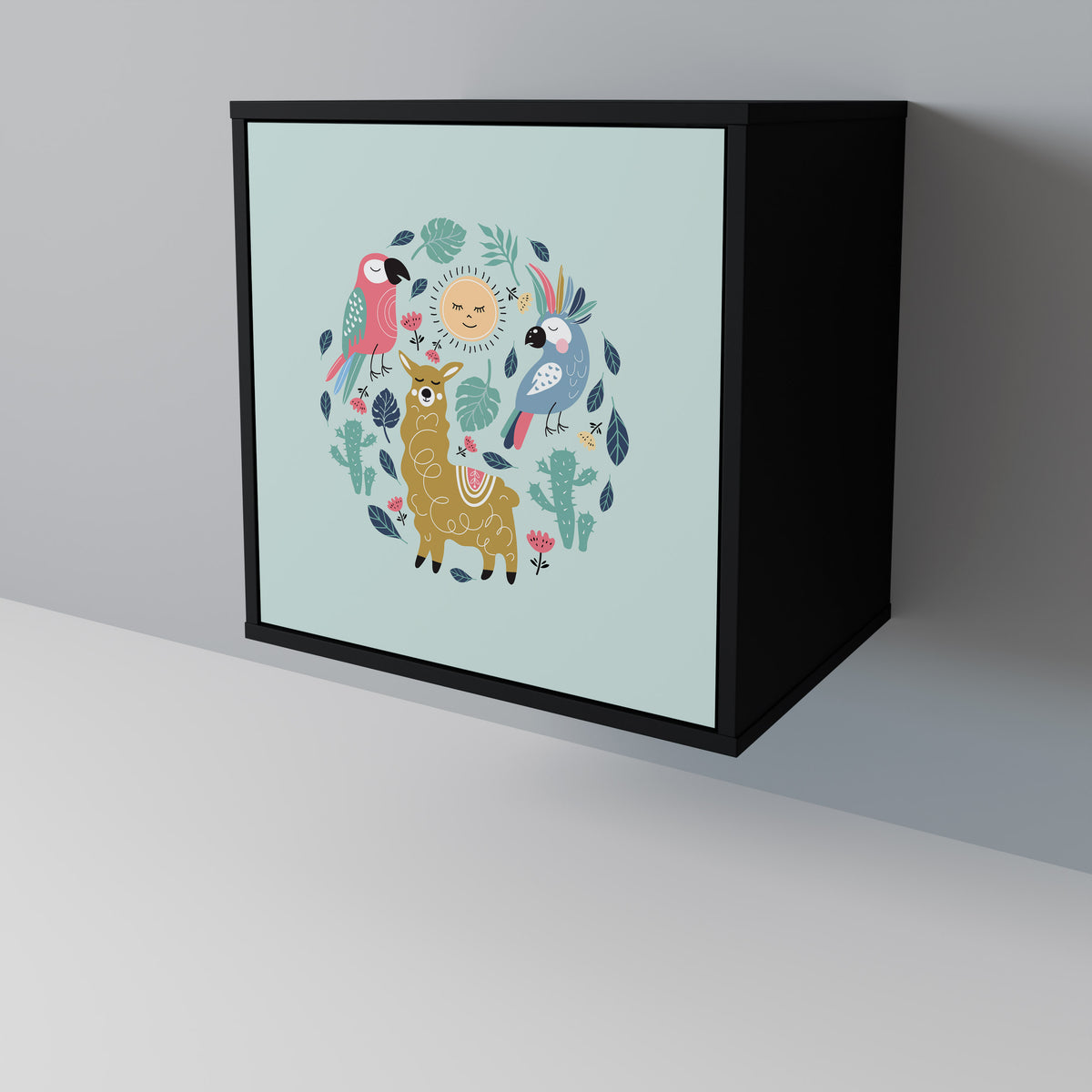 COLORFUL ALPACAS Μπουφές 1-θύρας