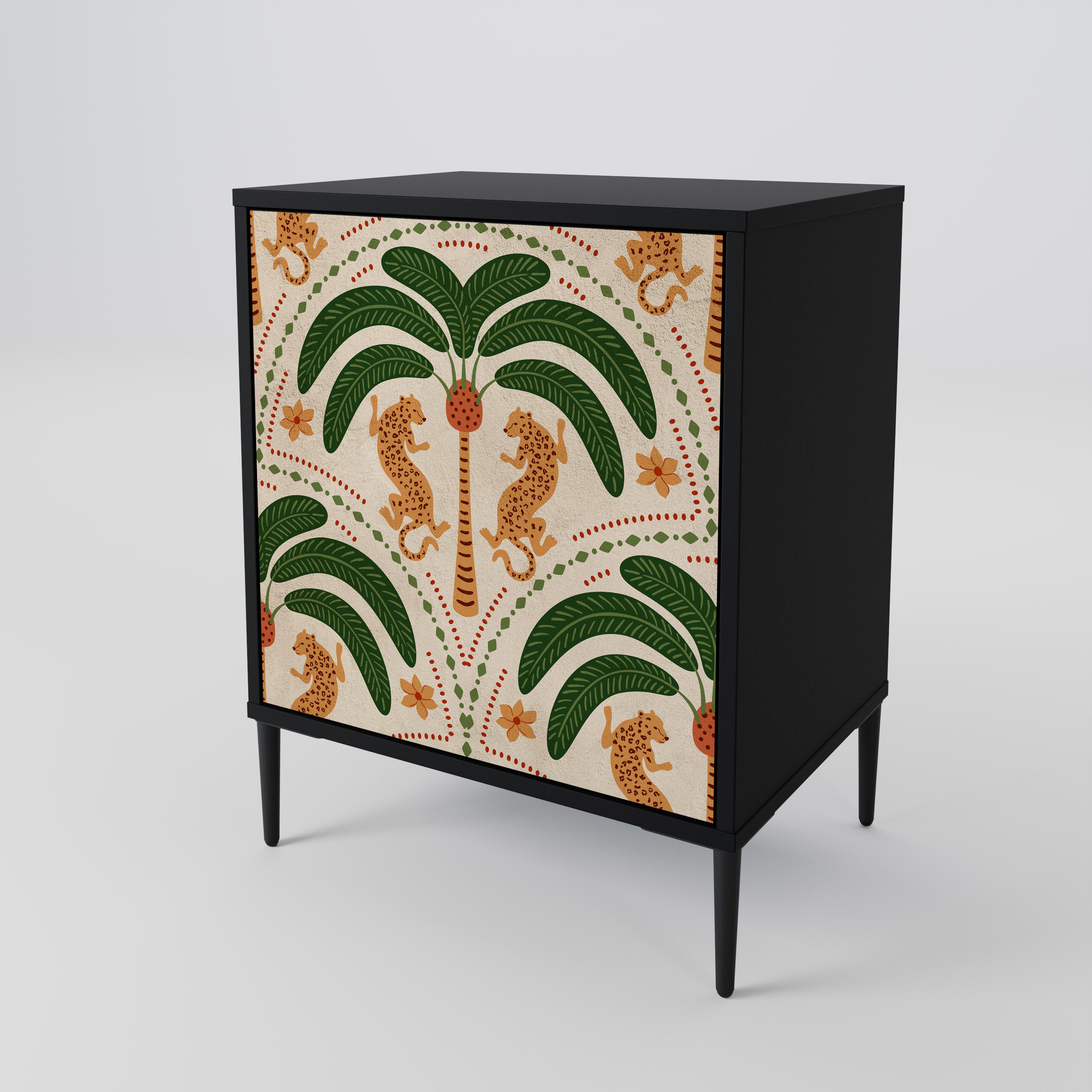 DANCING PREDATORS 1-Door Sideboard