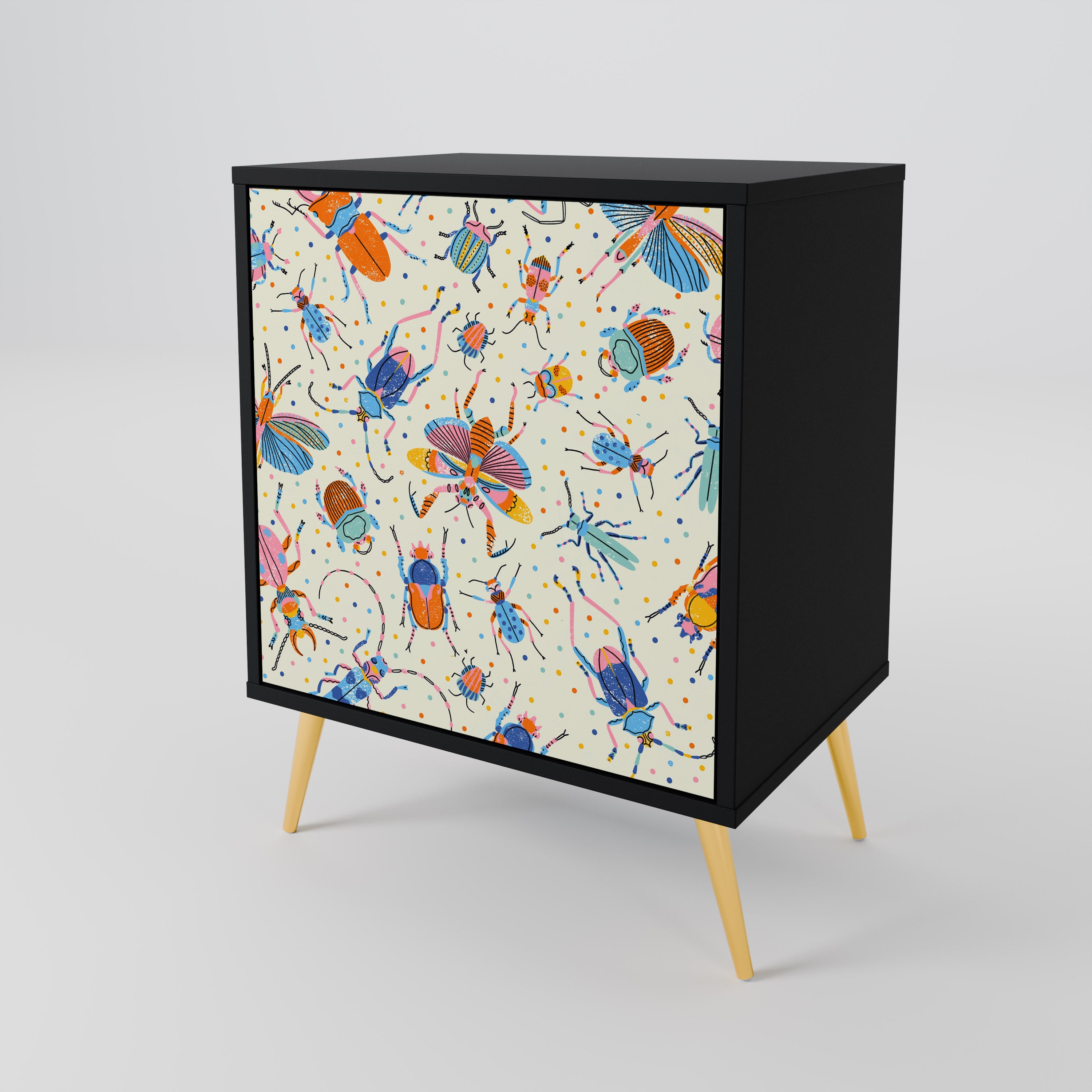 COLORFUL INSECTS 1-Door Sideboard