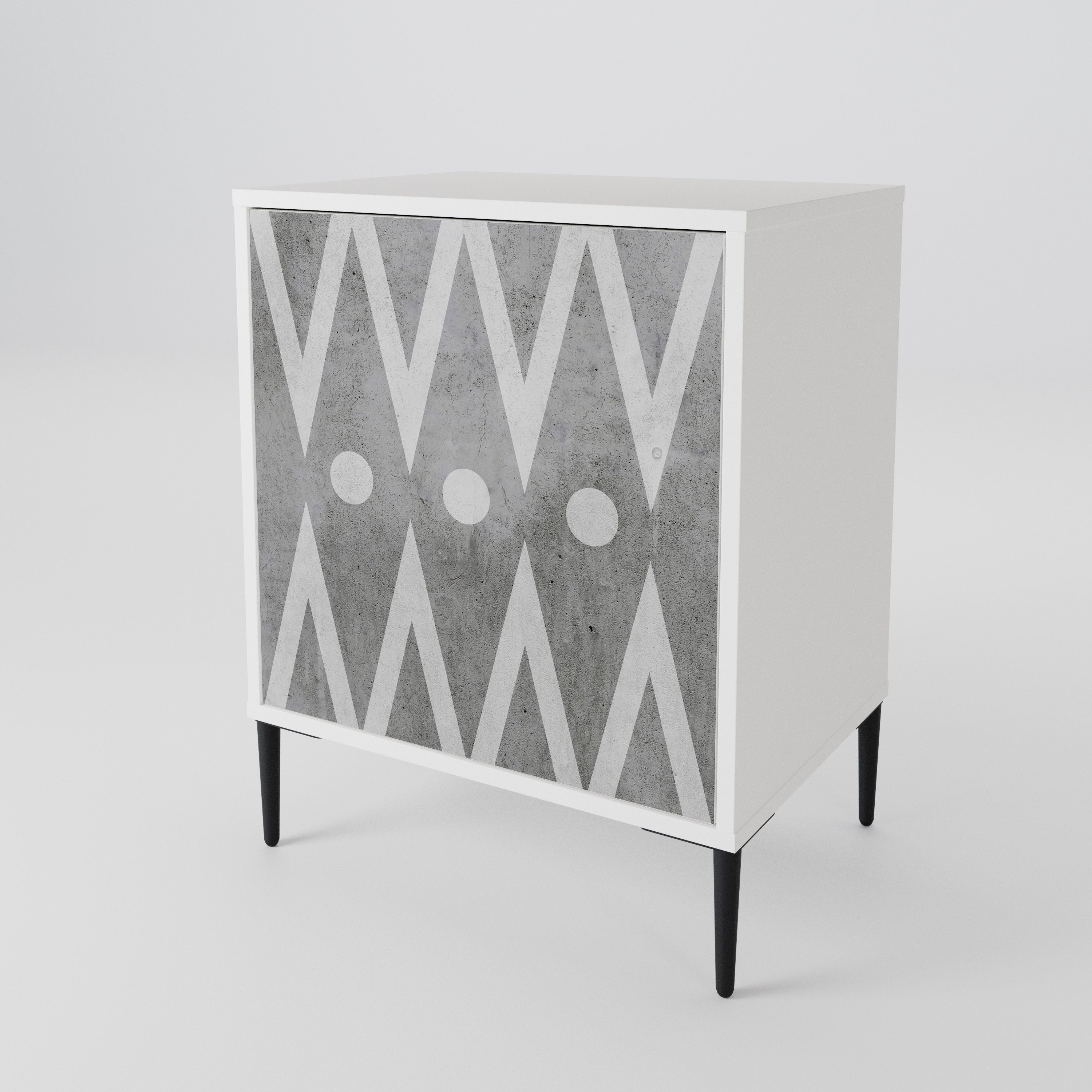 SHARP EDGES 1-Door Sideboard