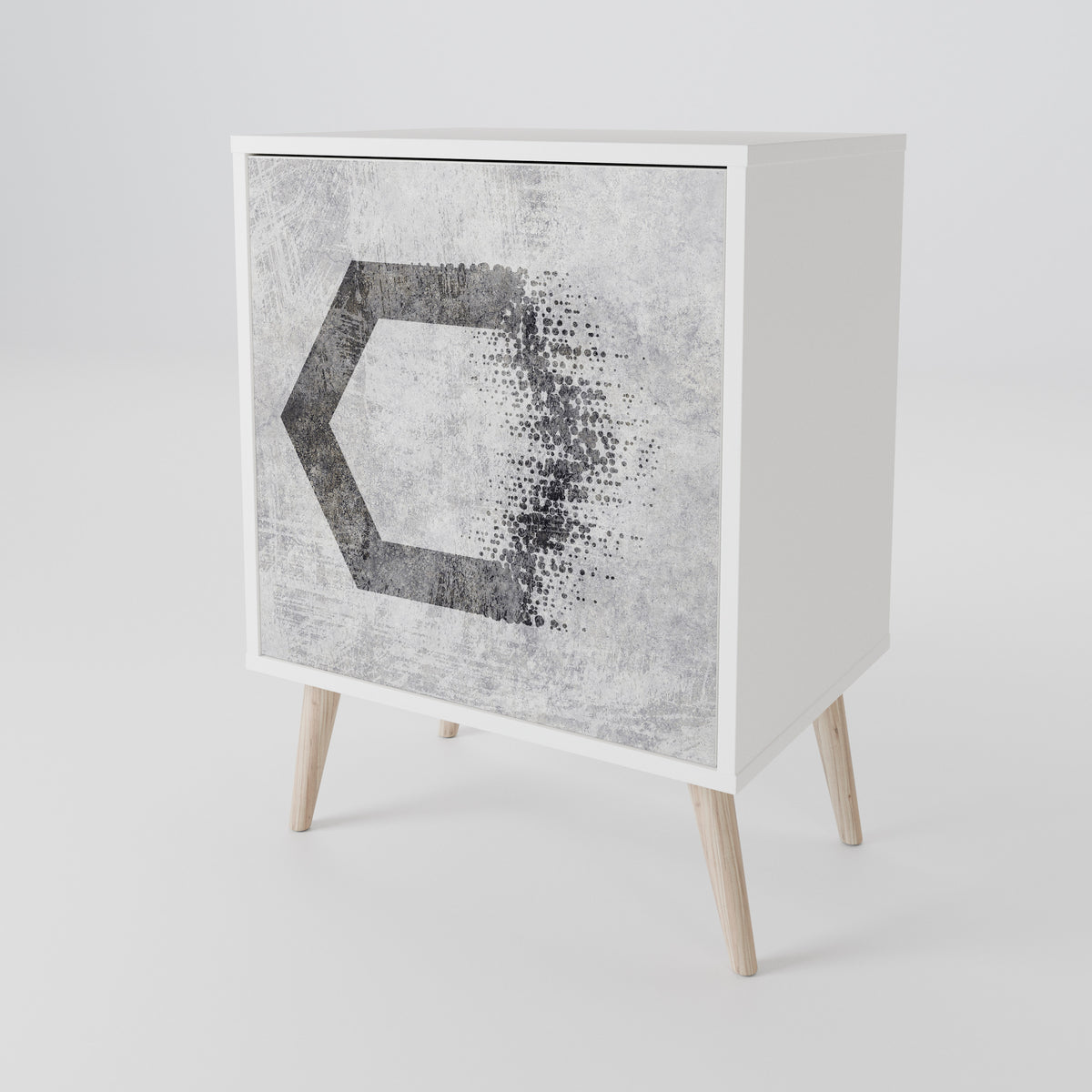 HEXAGONAL FIGURES 1-Door Sideboard