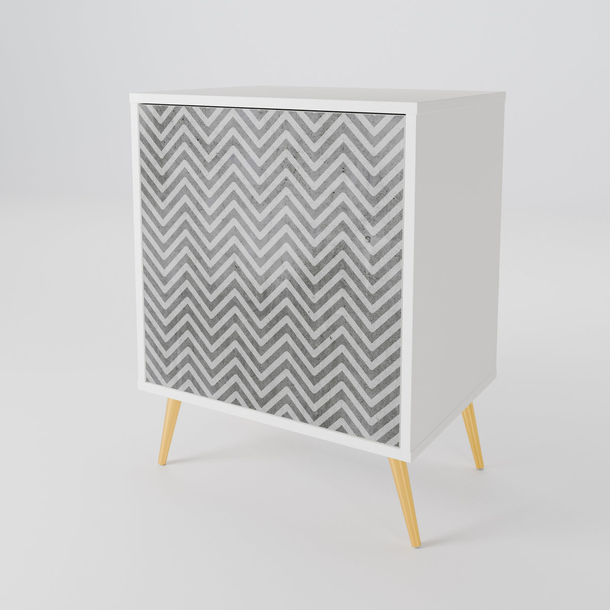 CONCRETE ZIG ZAG Μπουφές 1-θύρας