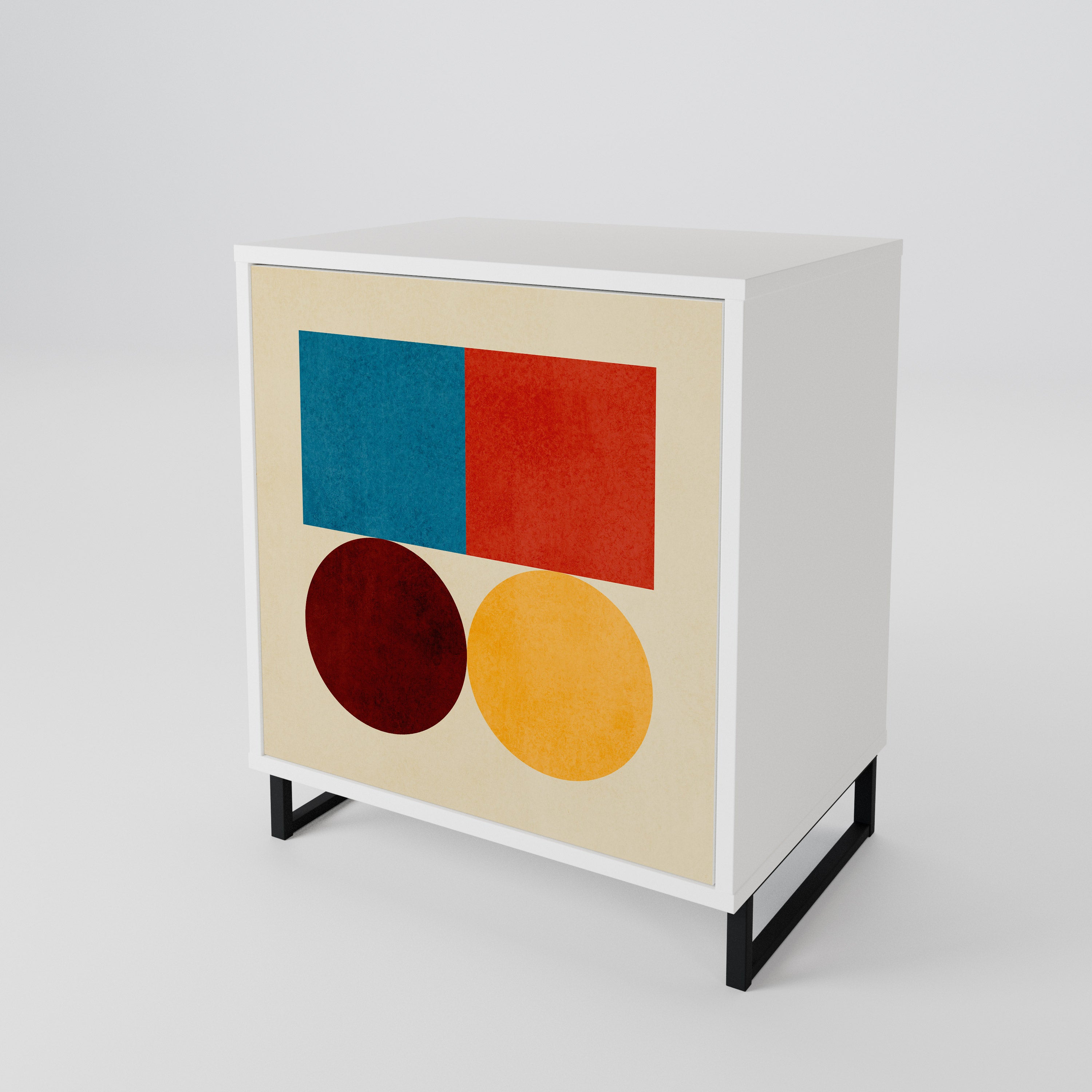 GEOMETRIC PUZZLE 1-Door Sideboard