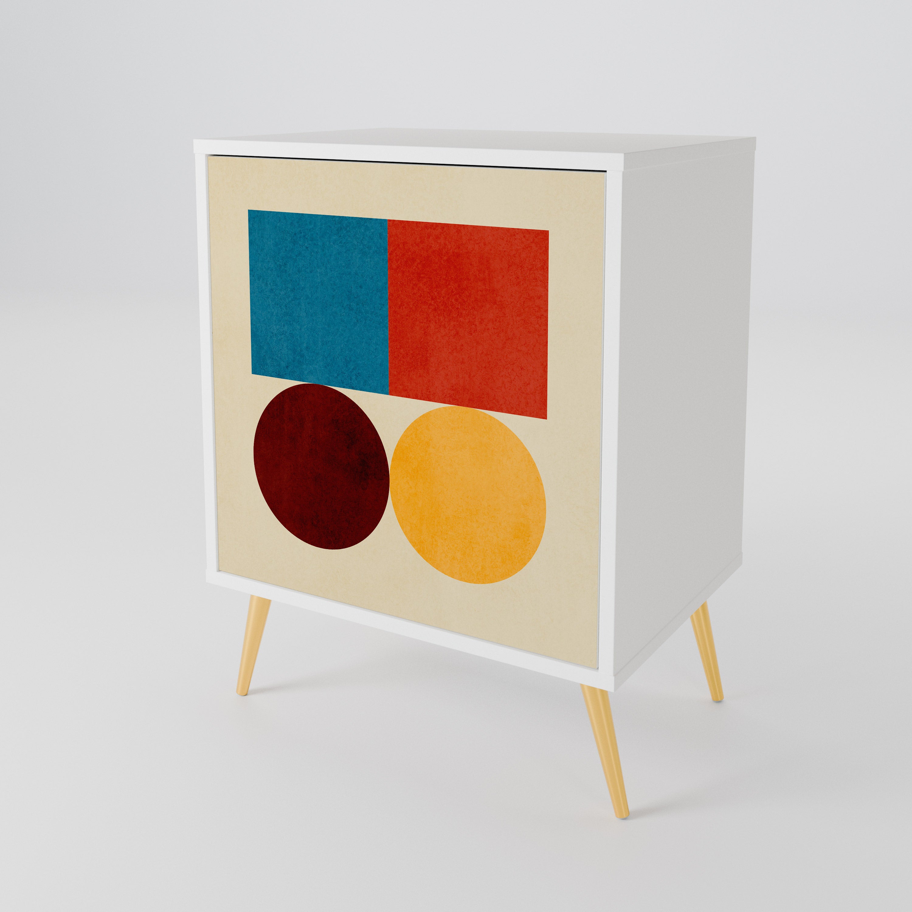 GEOMETRIC PUZZLE 1-Door Sideboard