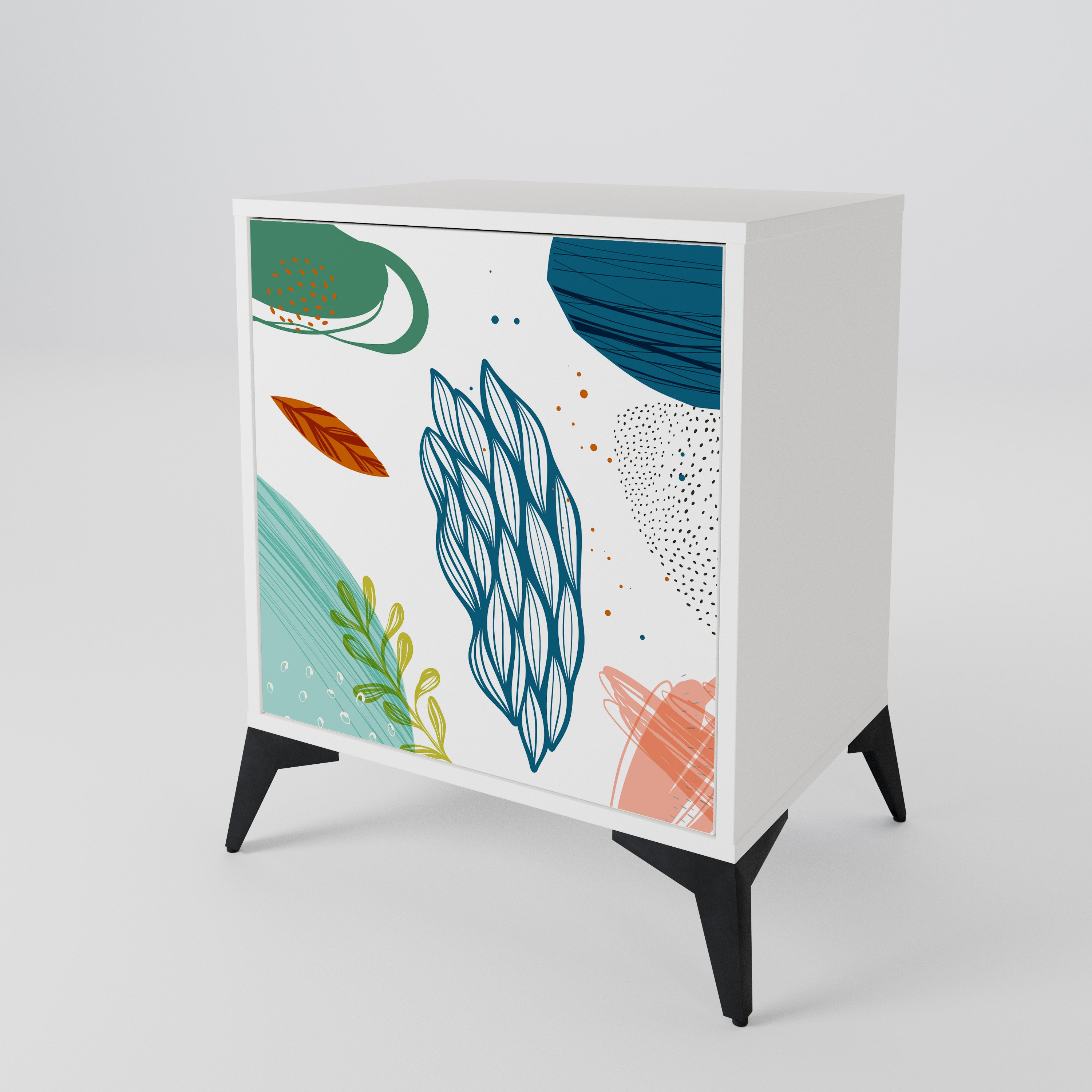 BOTANICAL HURRICANE 1-Door Sideboard