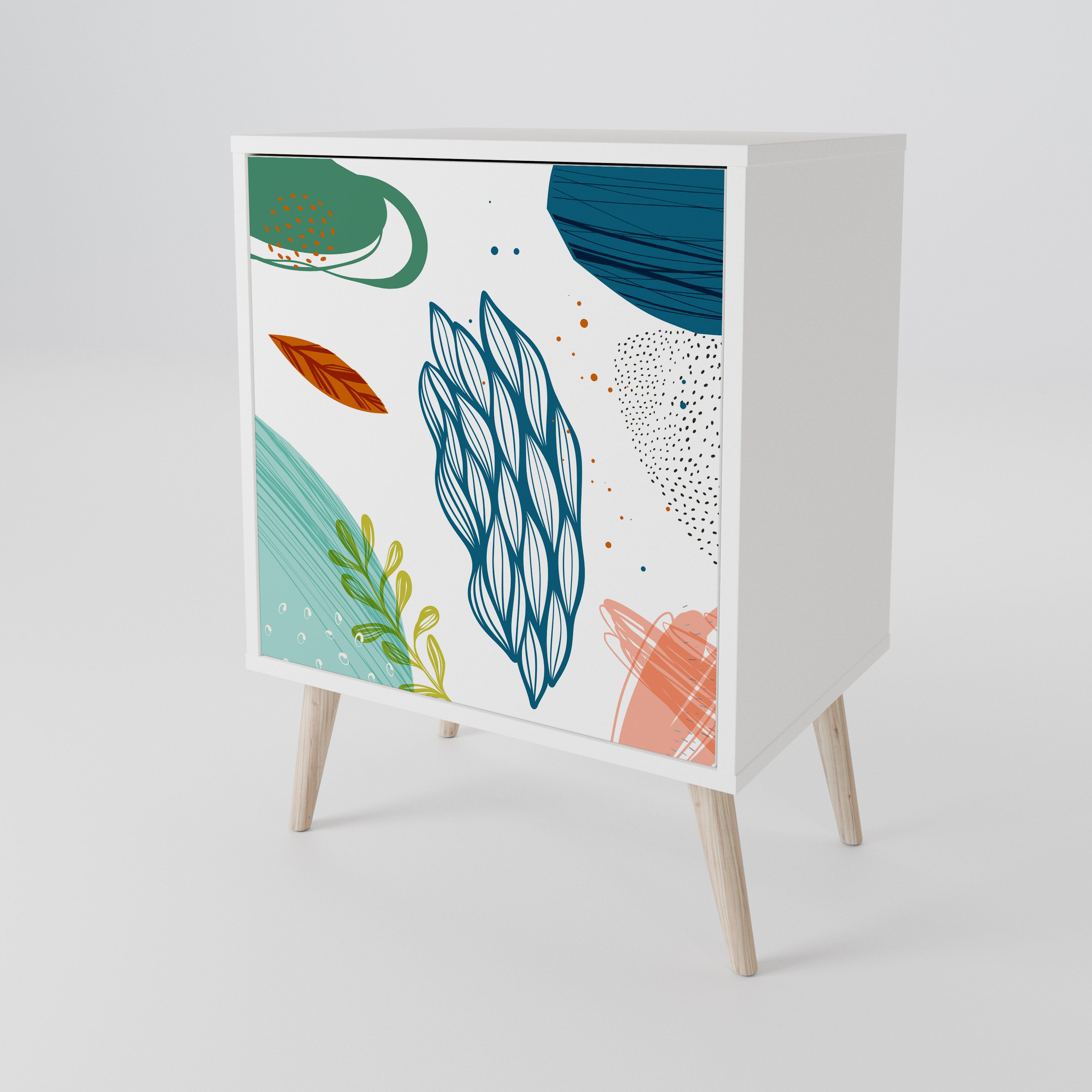 BOTANICAL HURRICANE 1-Door Sideboard