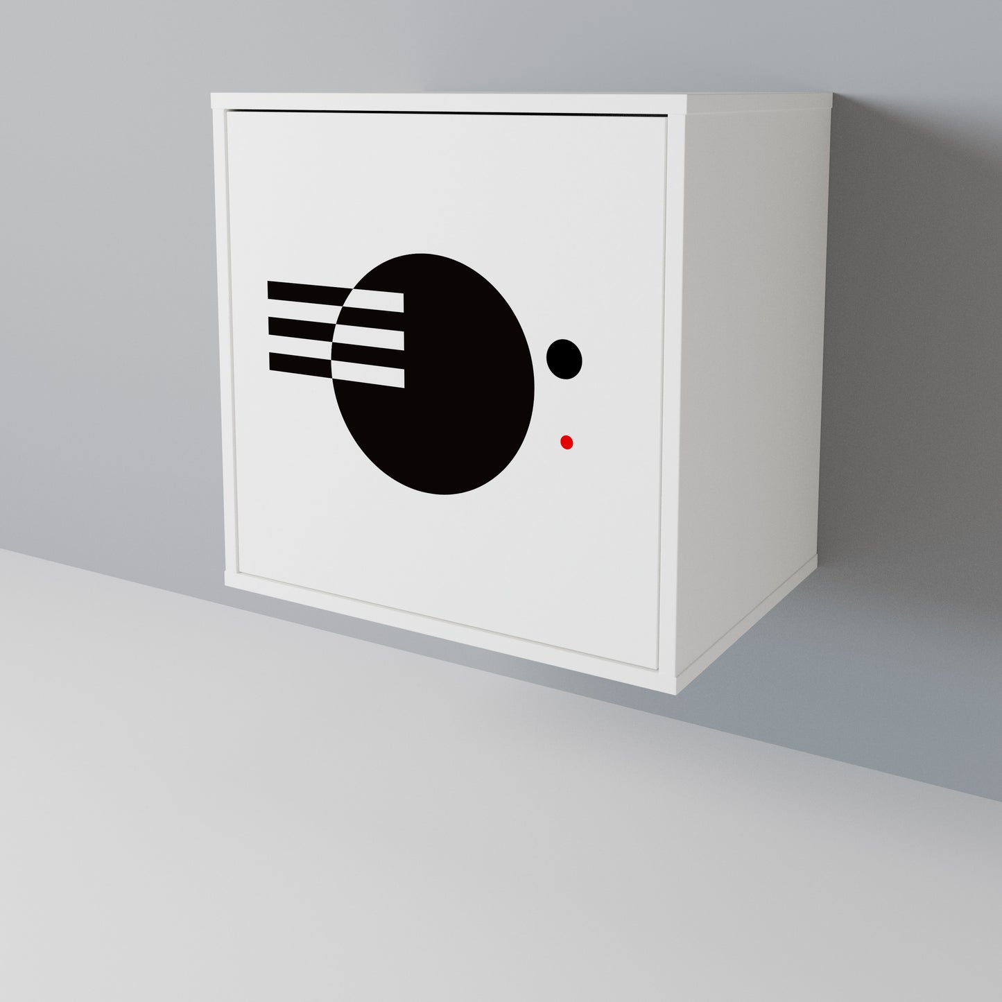BLACK AND WHITE COMBINATION Μπουφές 1-θύρας
